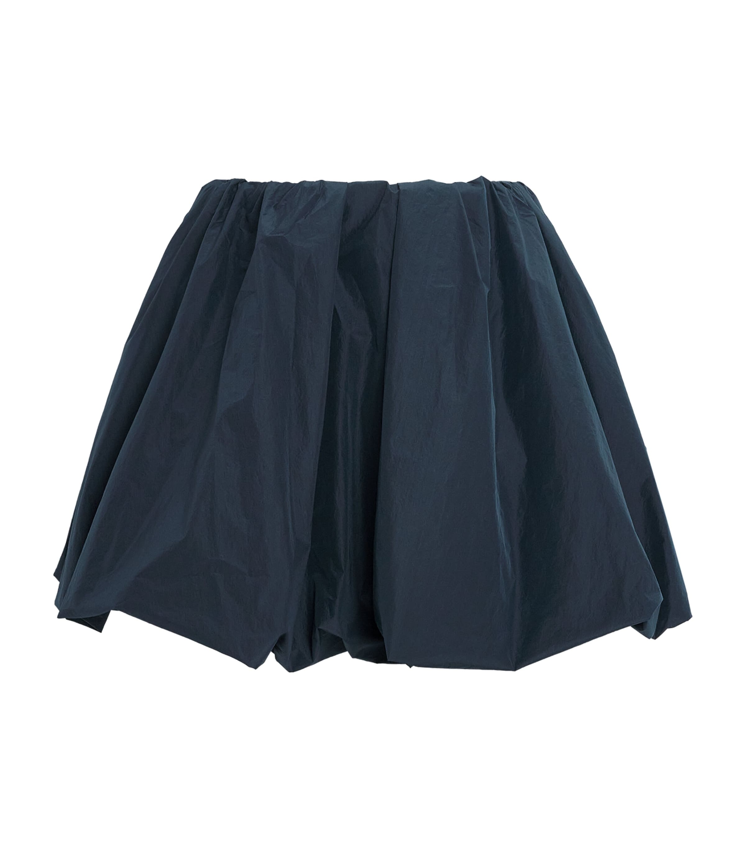 Issey Miyake Womens Correlation Balloon Mini Skirt Dark Navy