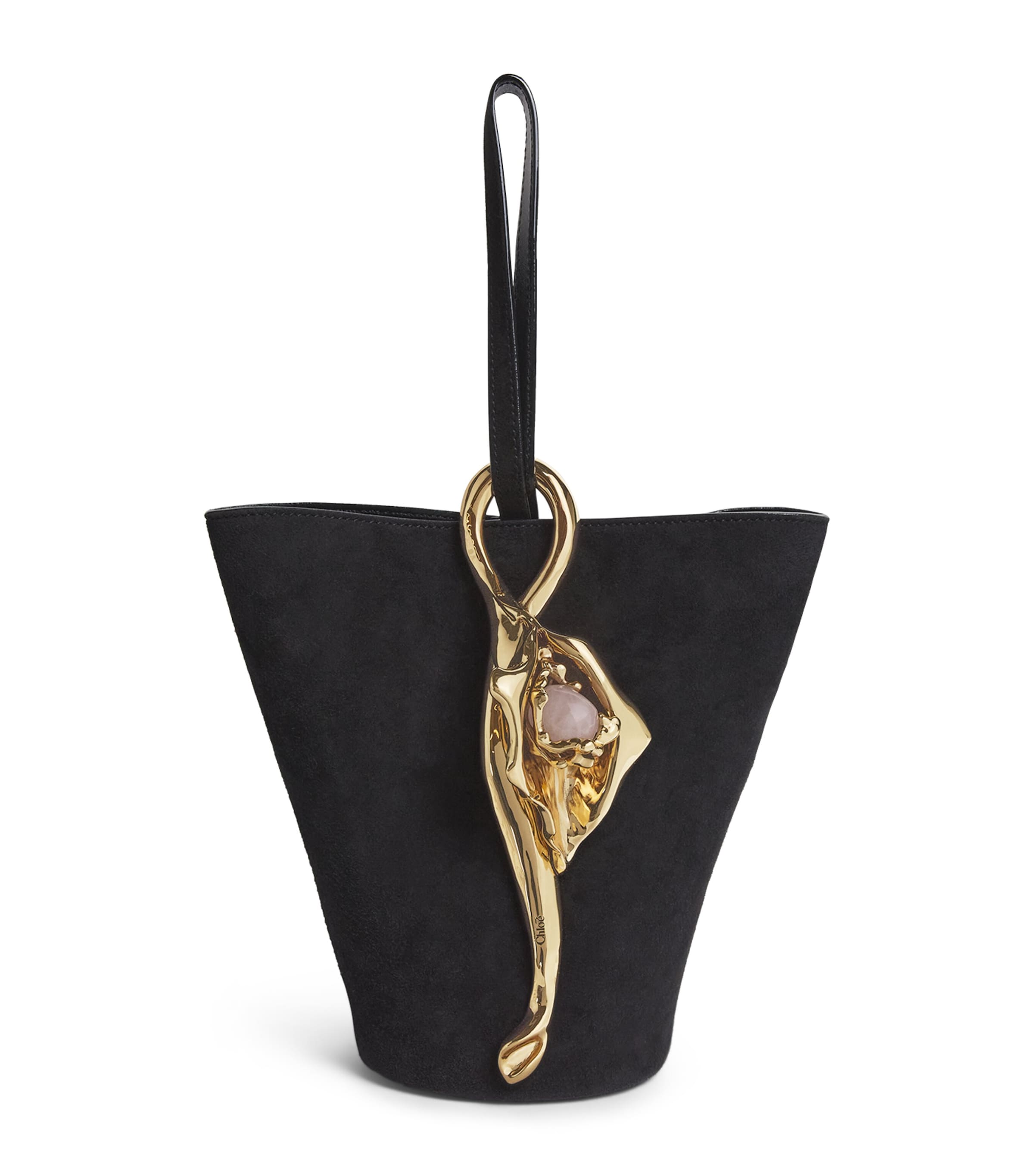 Small Suede Eden Treasures Bucket Bag