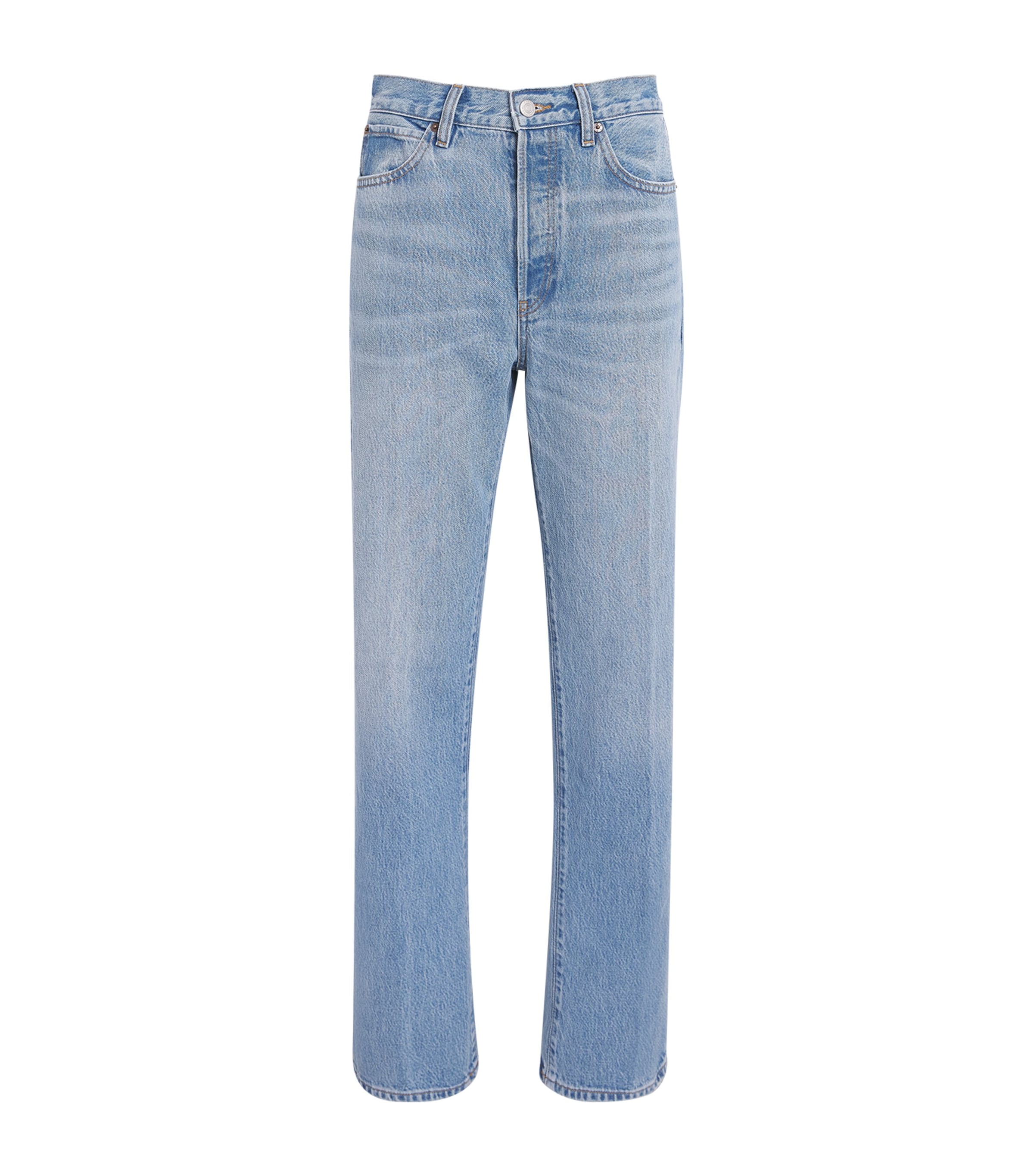 FRAME Womens The Vertical Straight Jeans Static