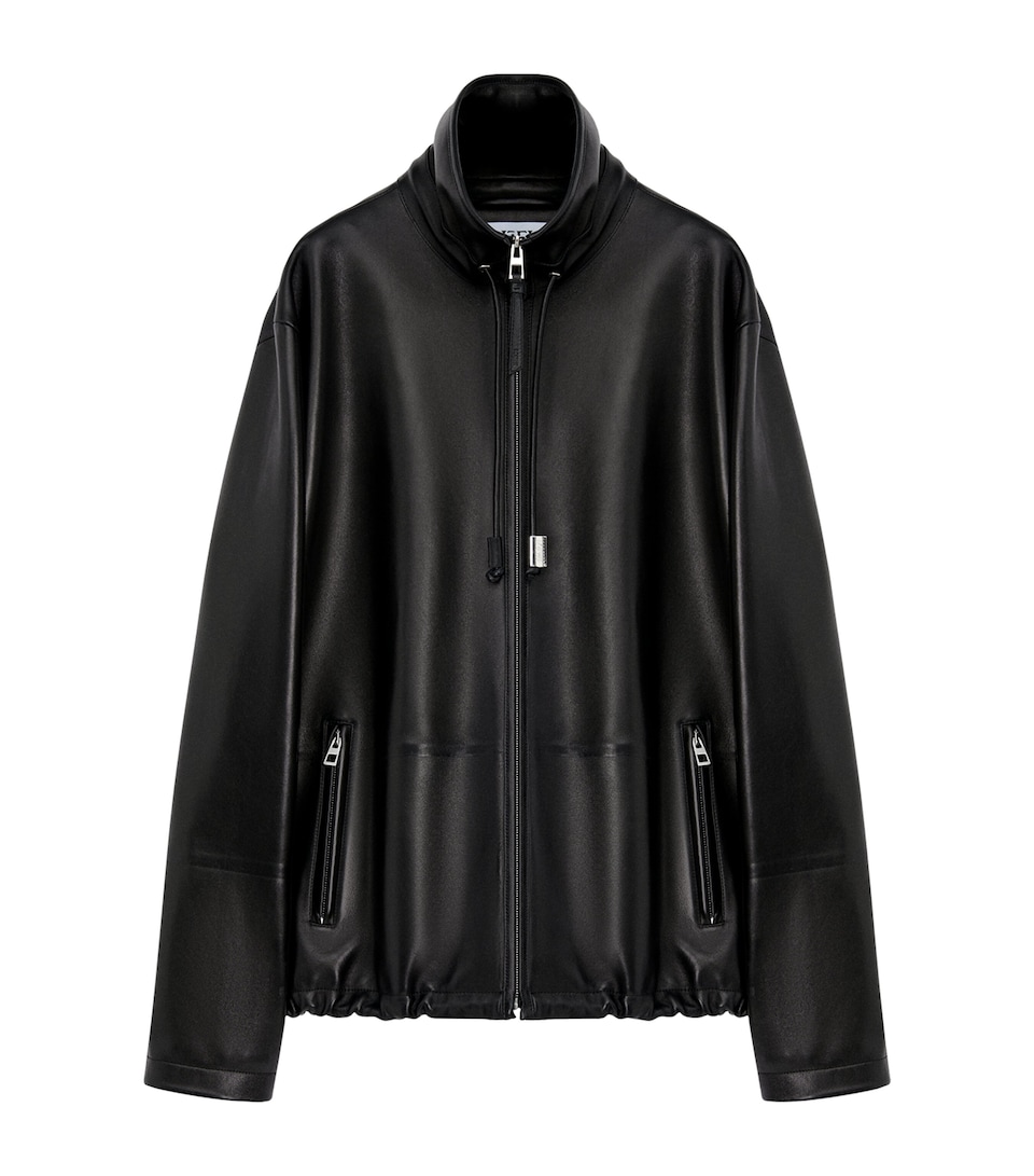 Leather Track Jacket