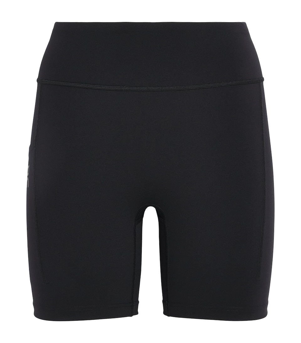 On Womens Performance Tight Shorts Black