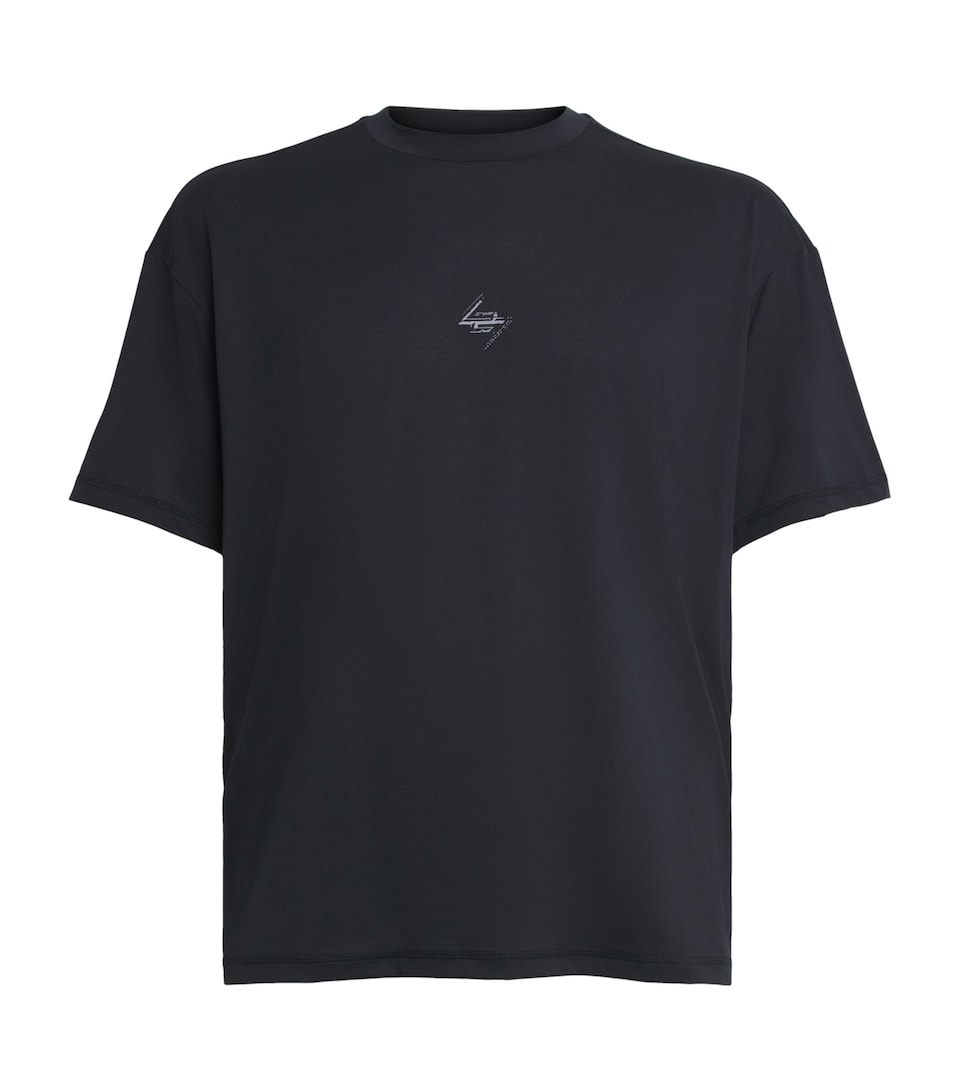 Represent 247 Mens Mesh Noble T-Shirt Jet Black