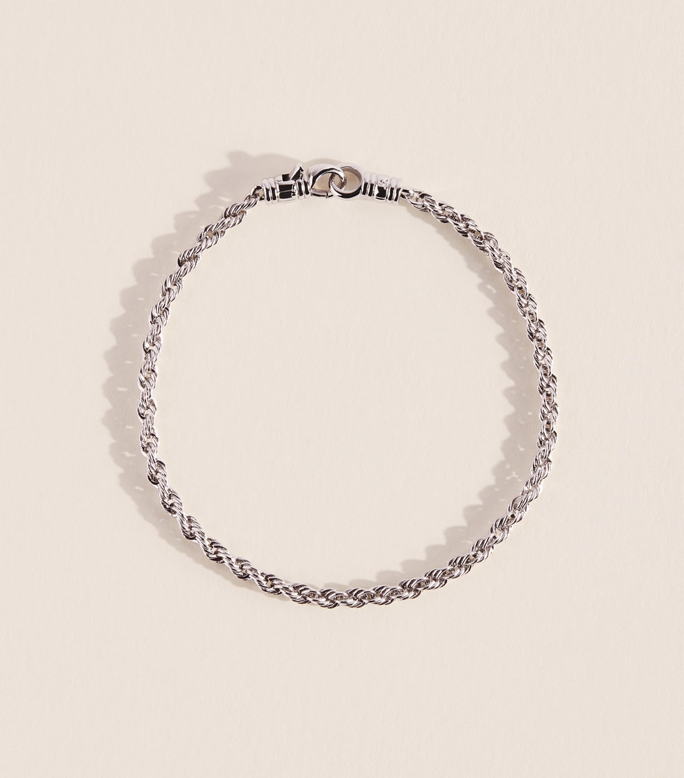 Tom Wood Sterling Silver Rope Bracelet Sterling Silver
