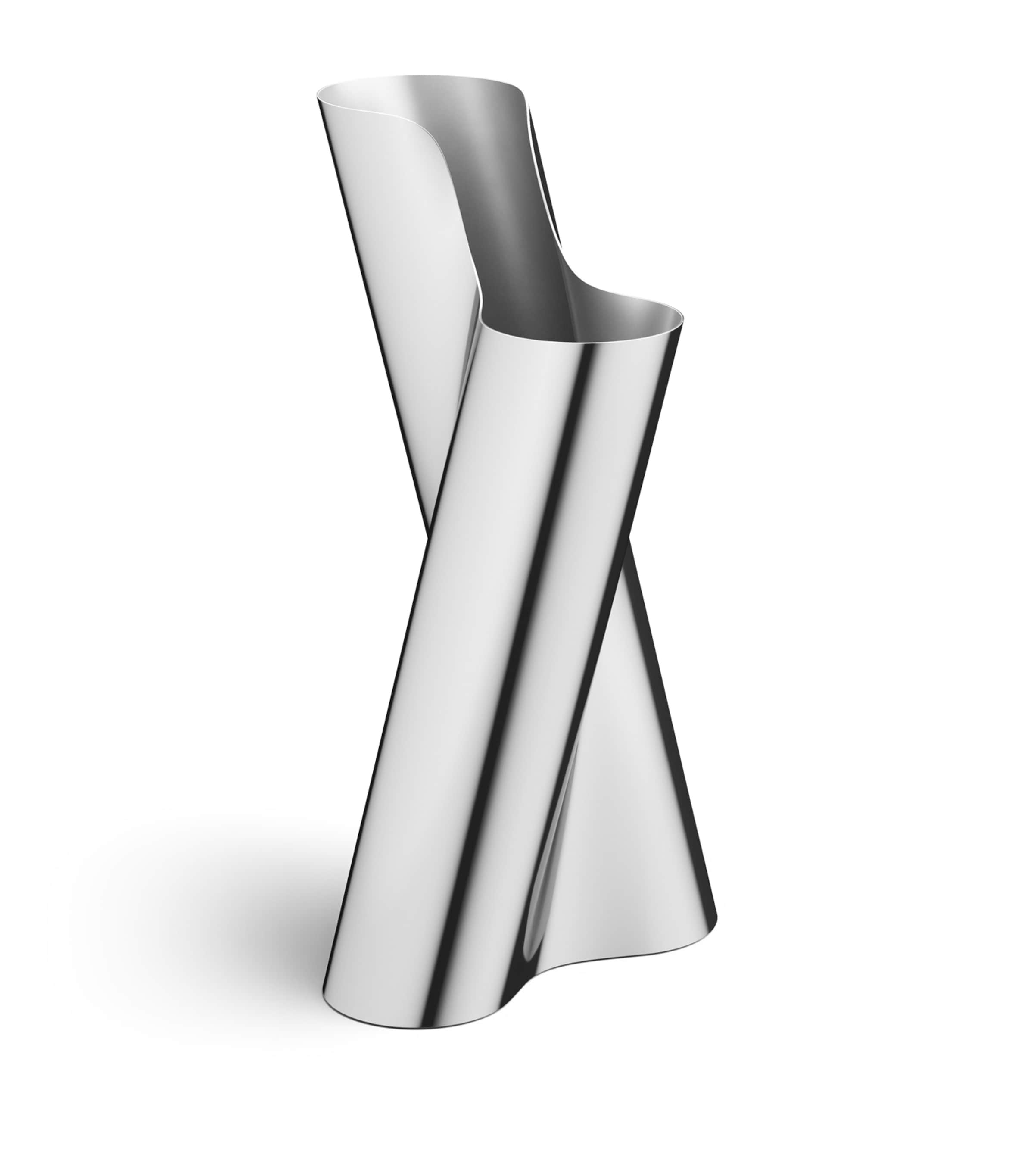 Stainless Steel Lituus Floor Vase (50cm)