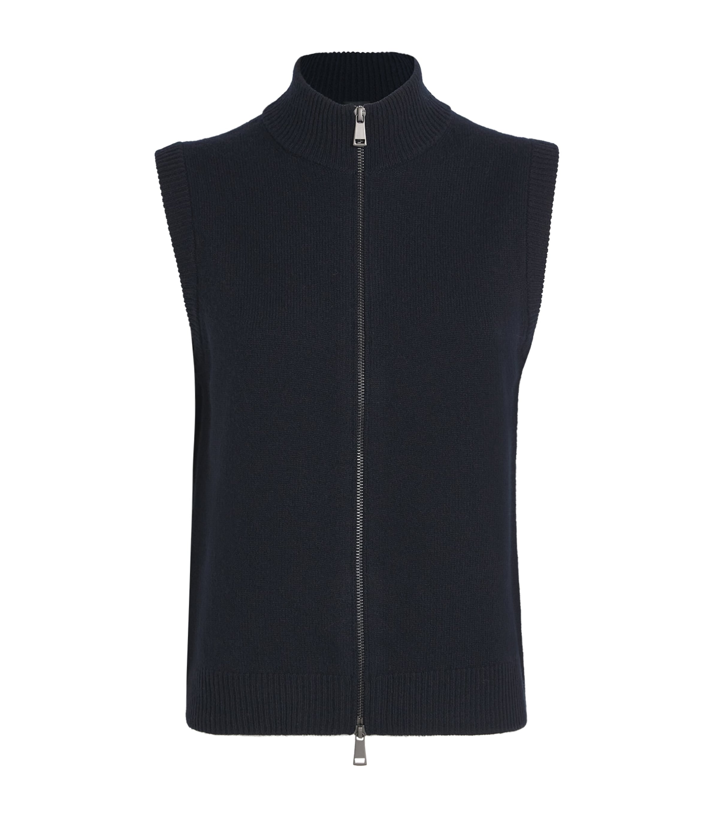 Wool Two-Way Zip Vest