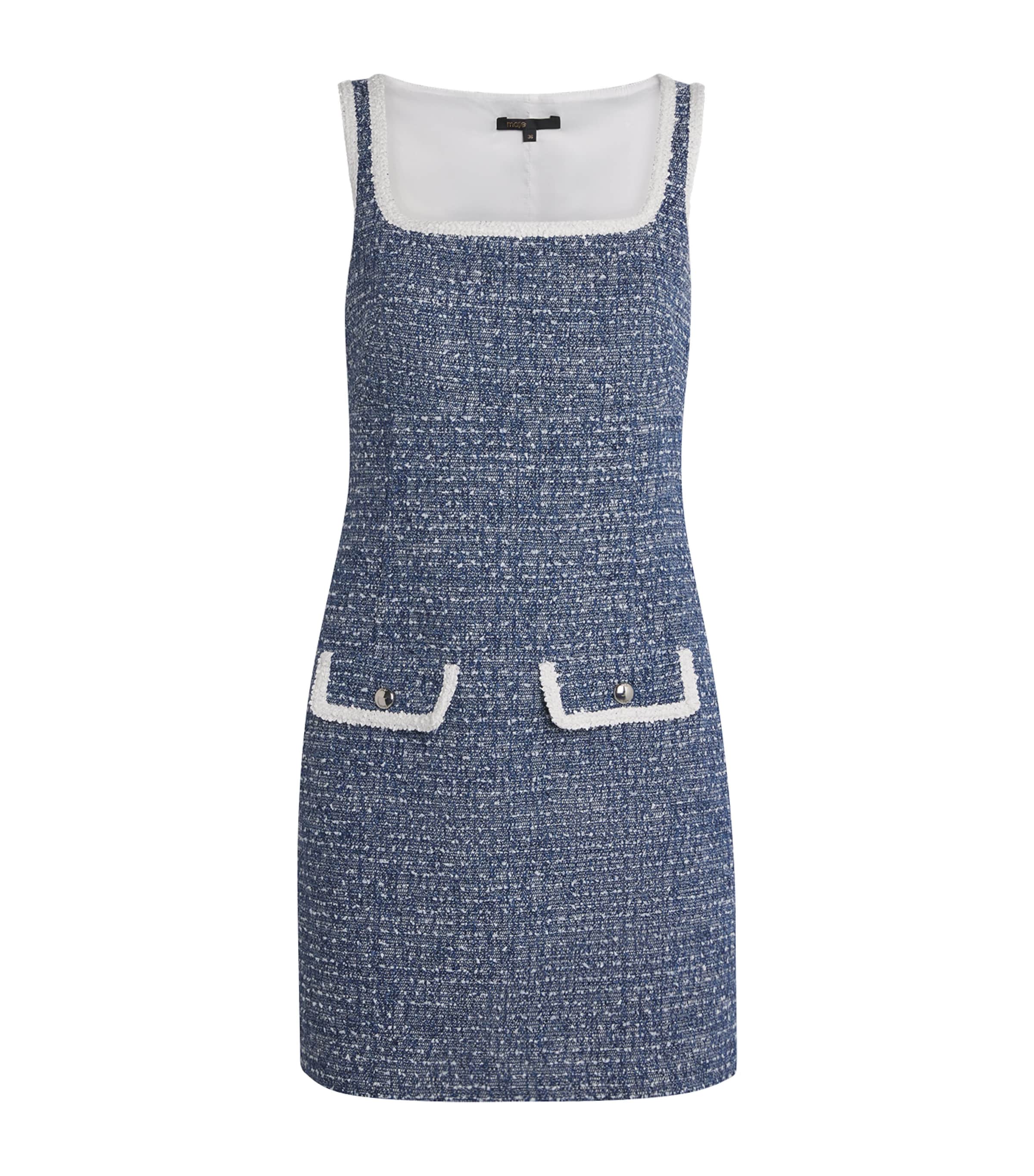 Cotton-Blend Tweed Mini Dress