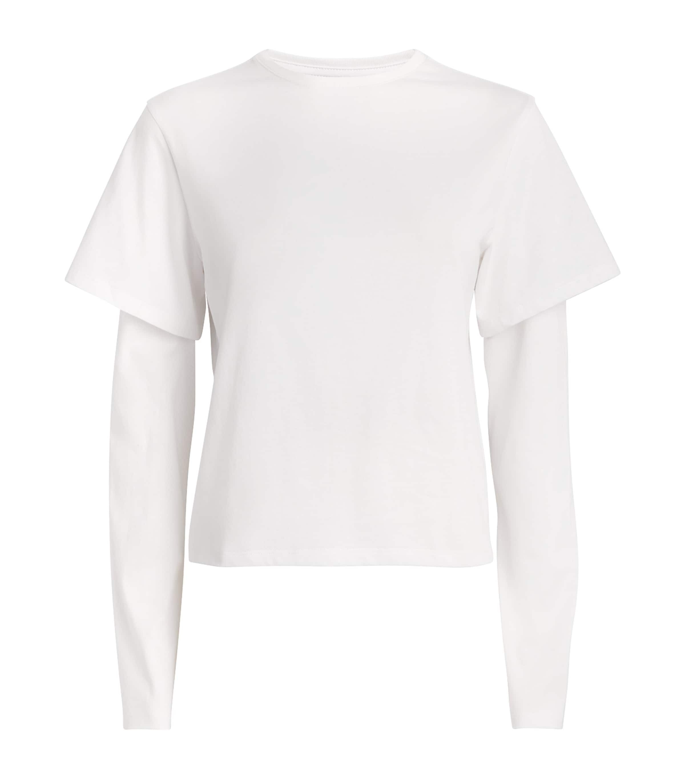STILL HERE Womens Organic Cotton 2Tee T-Shirt Milk
