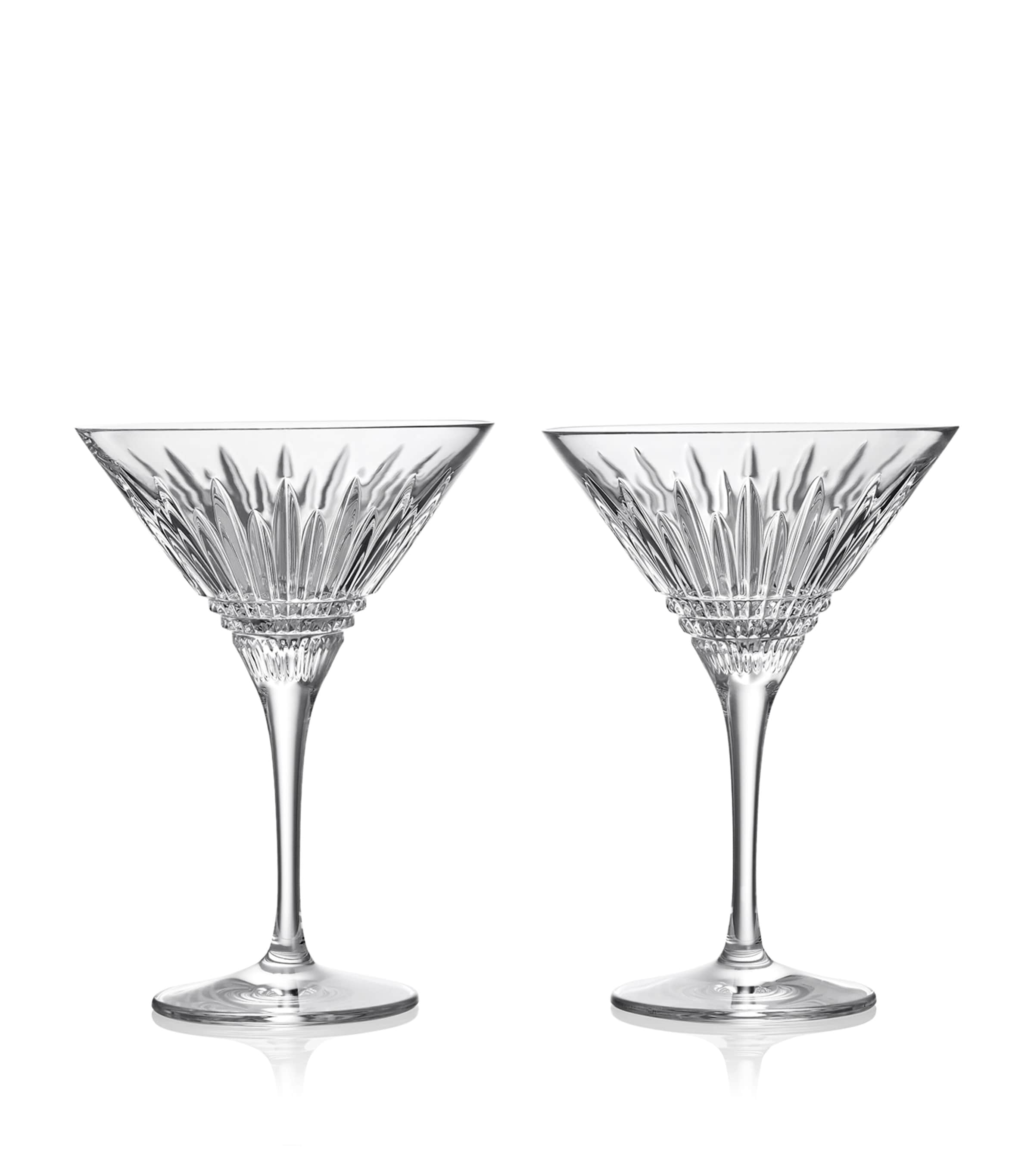 Waterford Set of 2 Lismore Martini Glasses (250ml) Clear