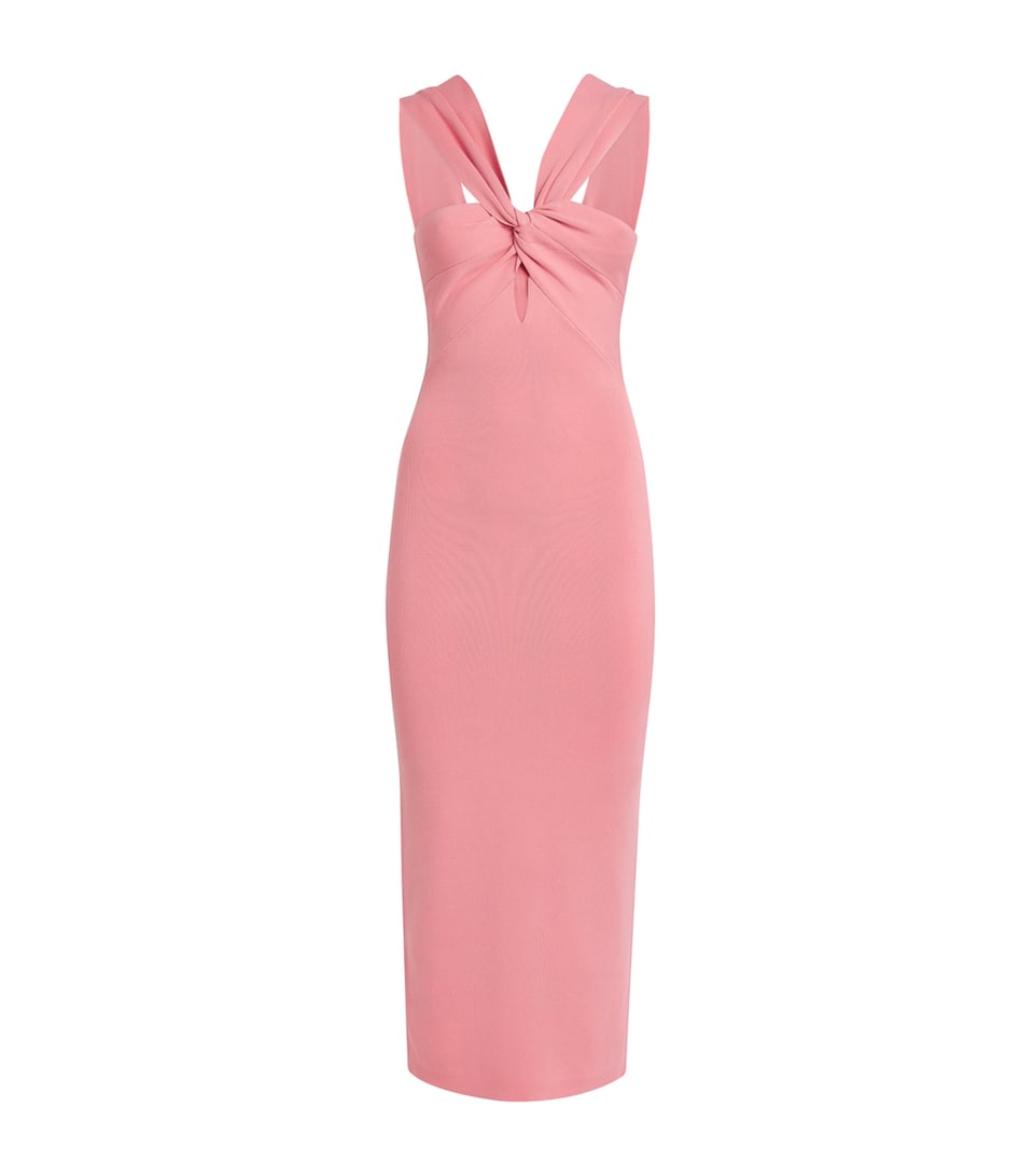 Twist-Front Dawnette Midi Dress