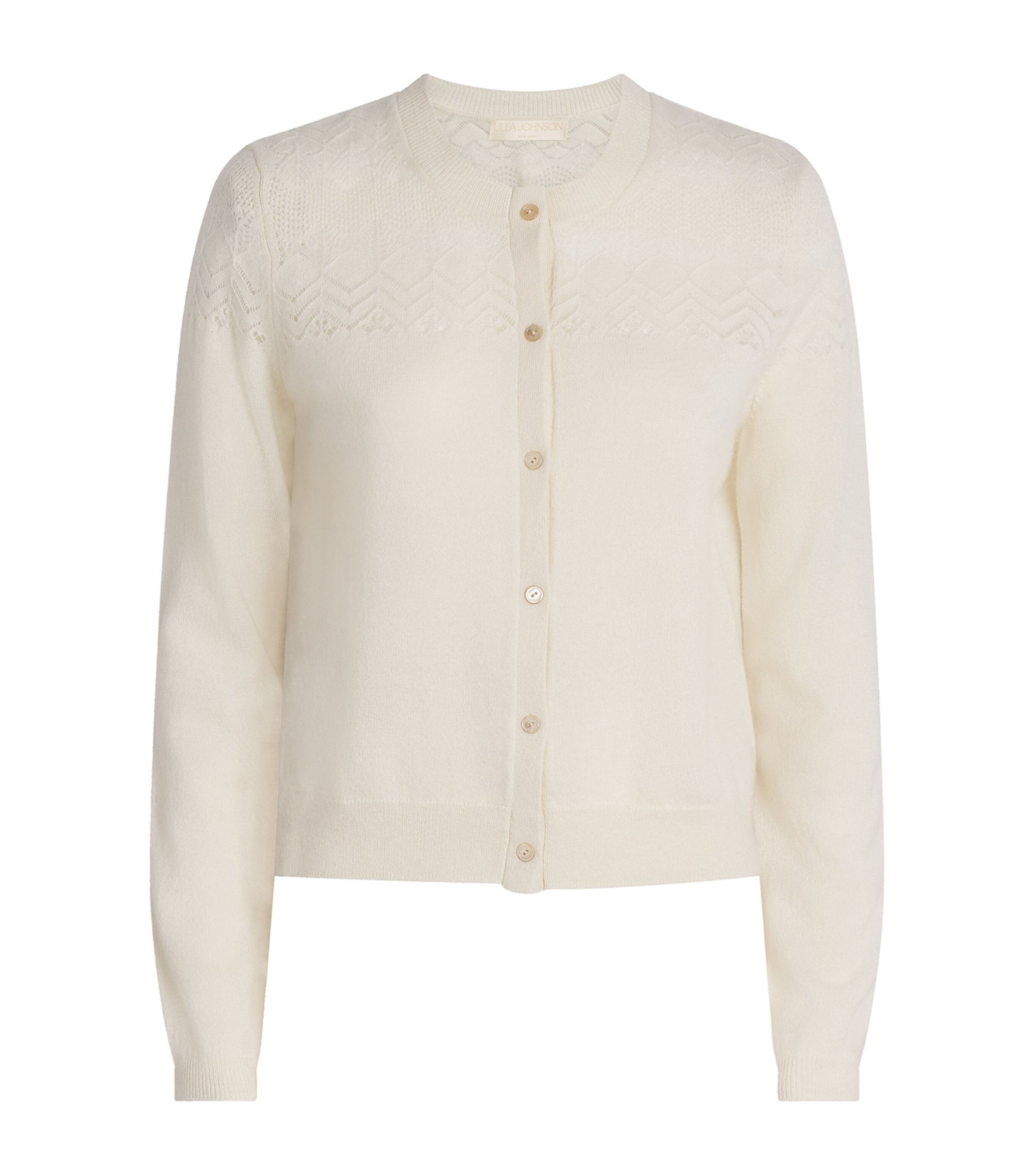 Ulla Johnson Womens Cashmere Cassia Cardigan Pearl