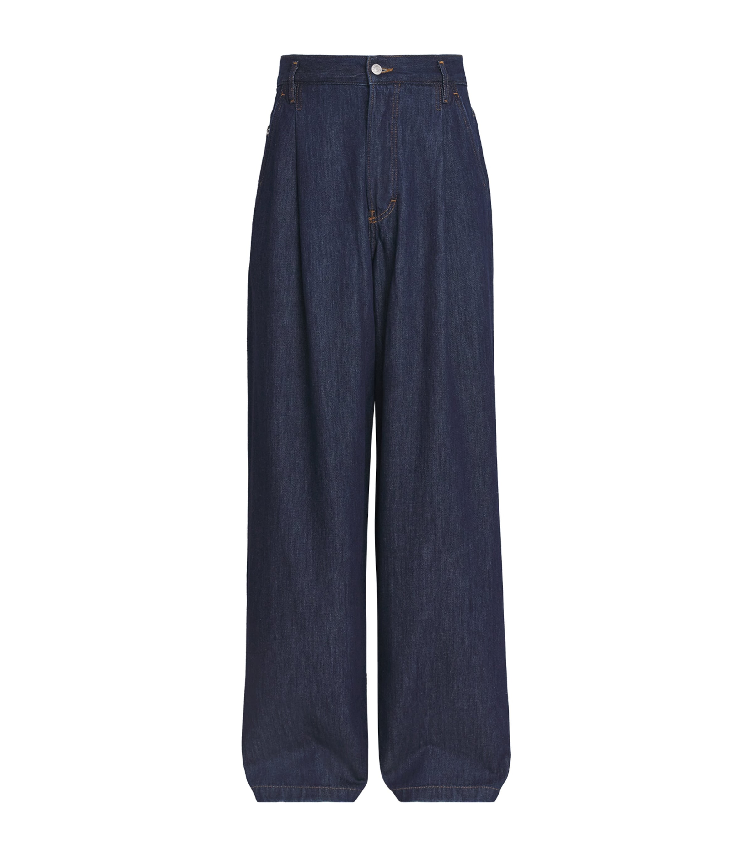 DRIES VAN NOTEN Mens Pleated Penning Wide-Leg Jeans