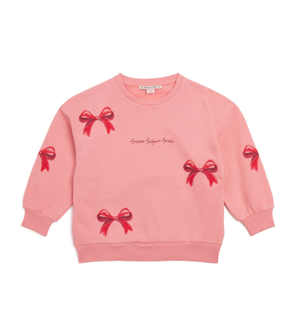 Organic Cotton-Blend Bow Lou Sweatshirt (5-10 Years)