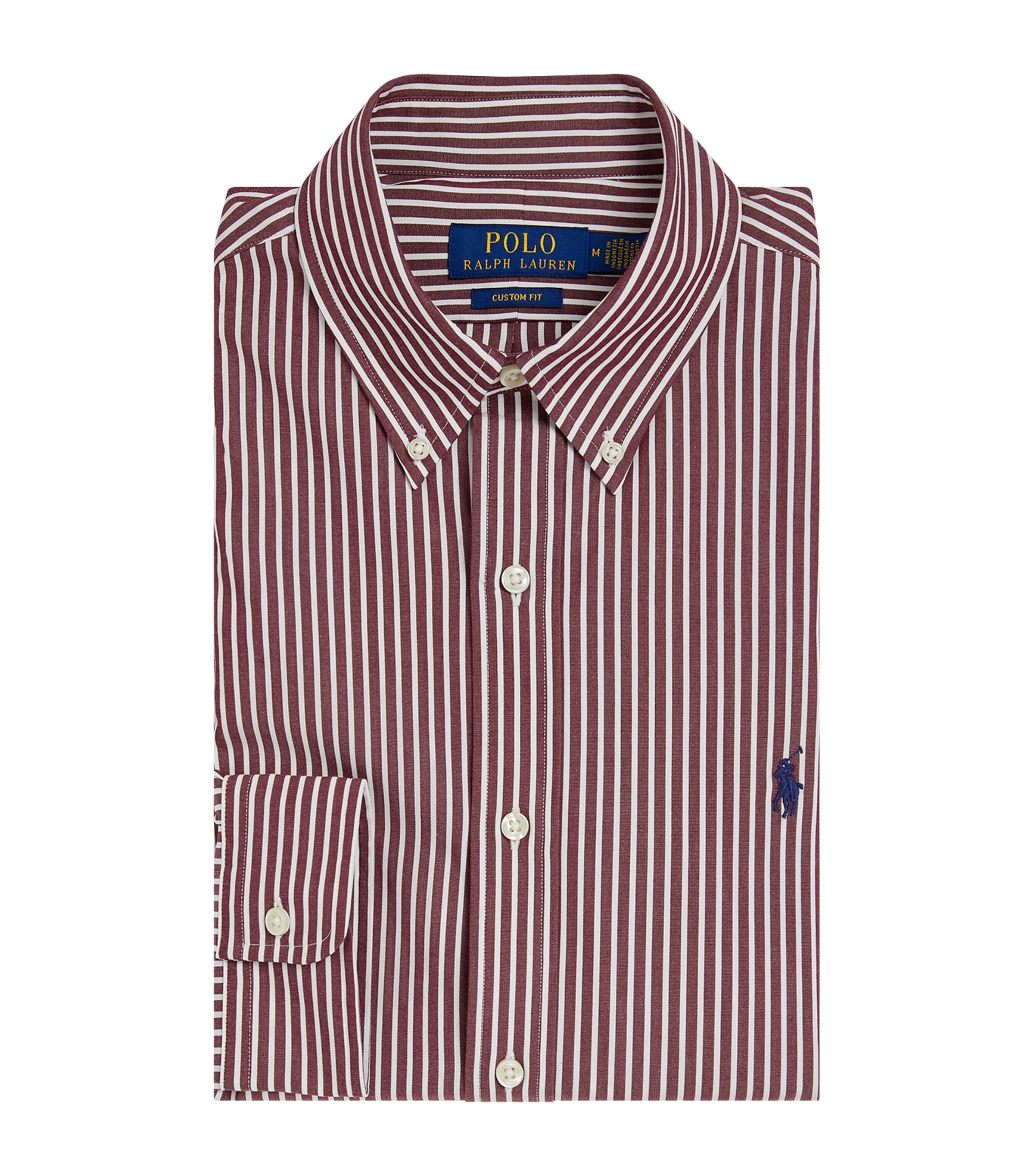 Cotton Polo Pony Stripe Shirt