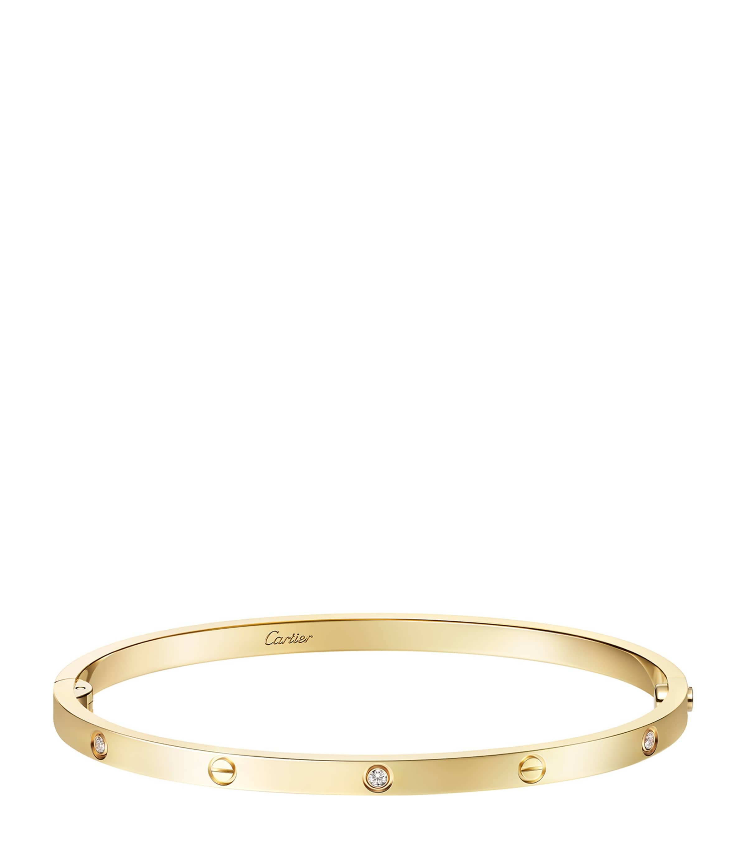 LOVE Small Yellow Gold 6-Diamond Bracelet