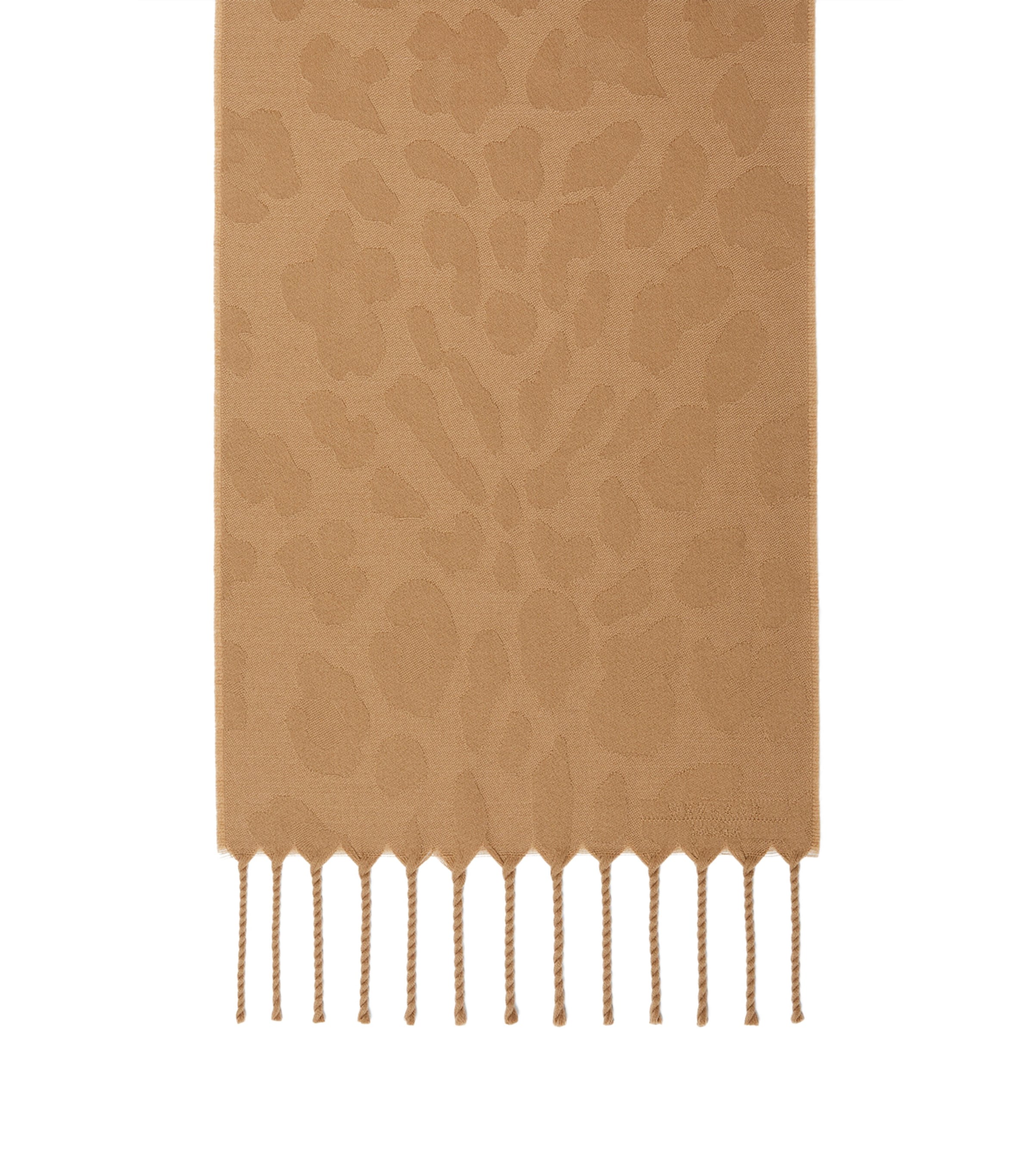 Weekend Max Mara Wool Jacquard Scarf Beige