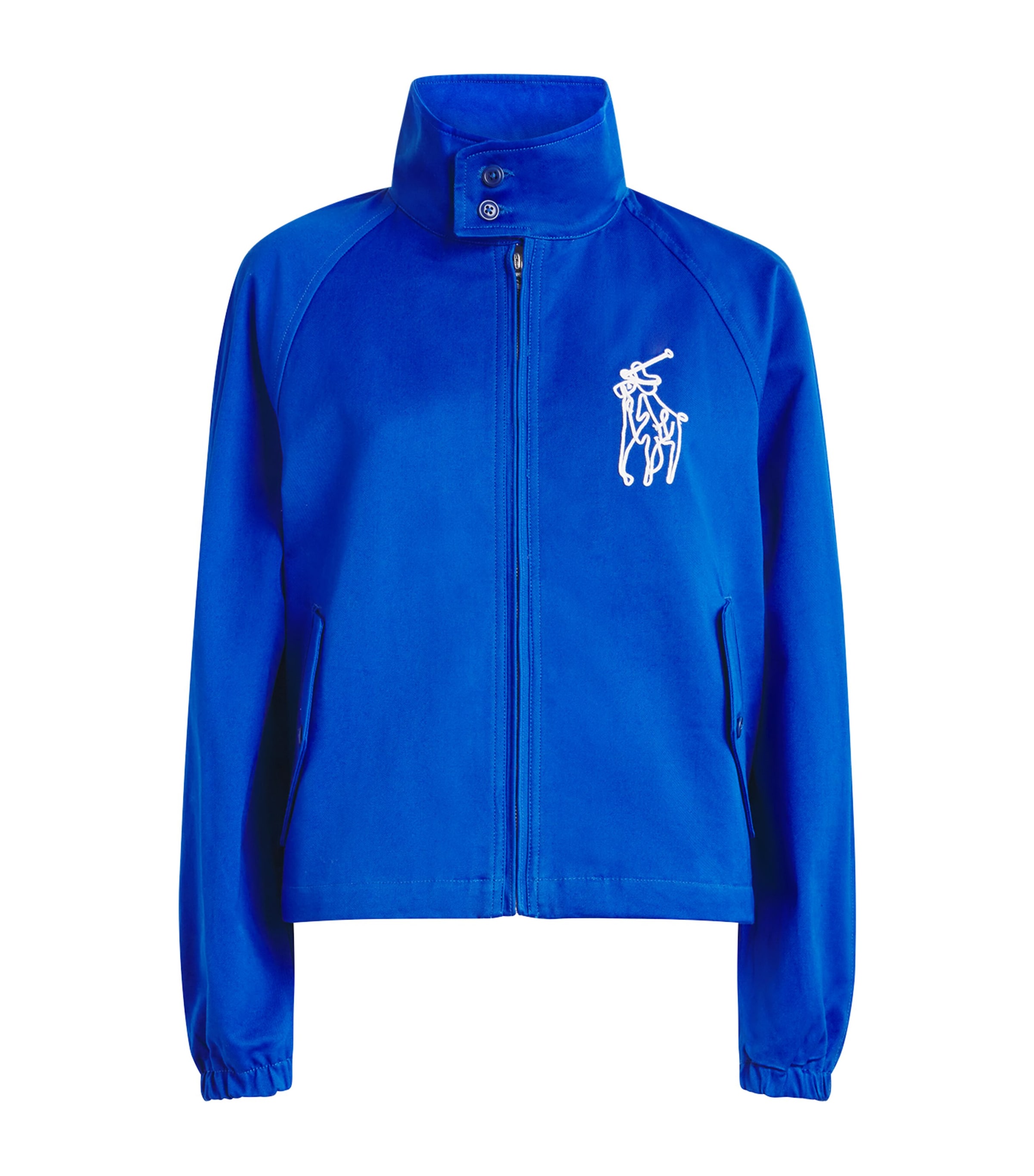 Polo Ralph Lauren Womens Cotton Twill Windbreaker Jacket Heritage Blue