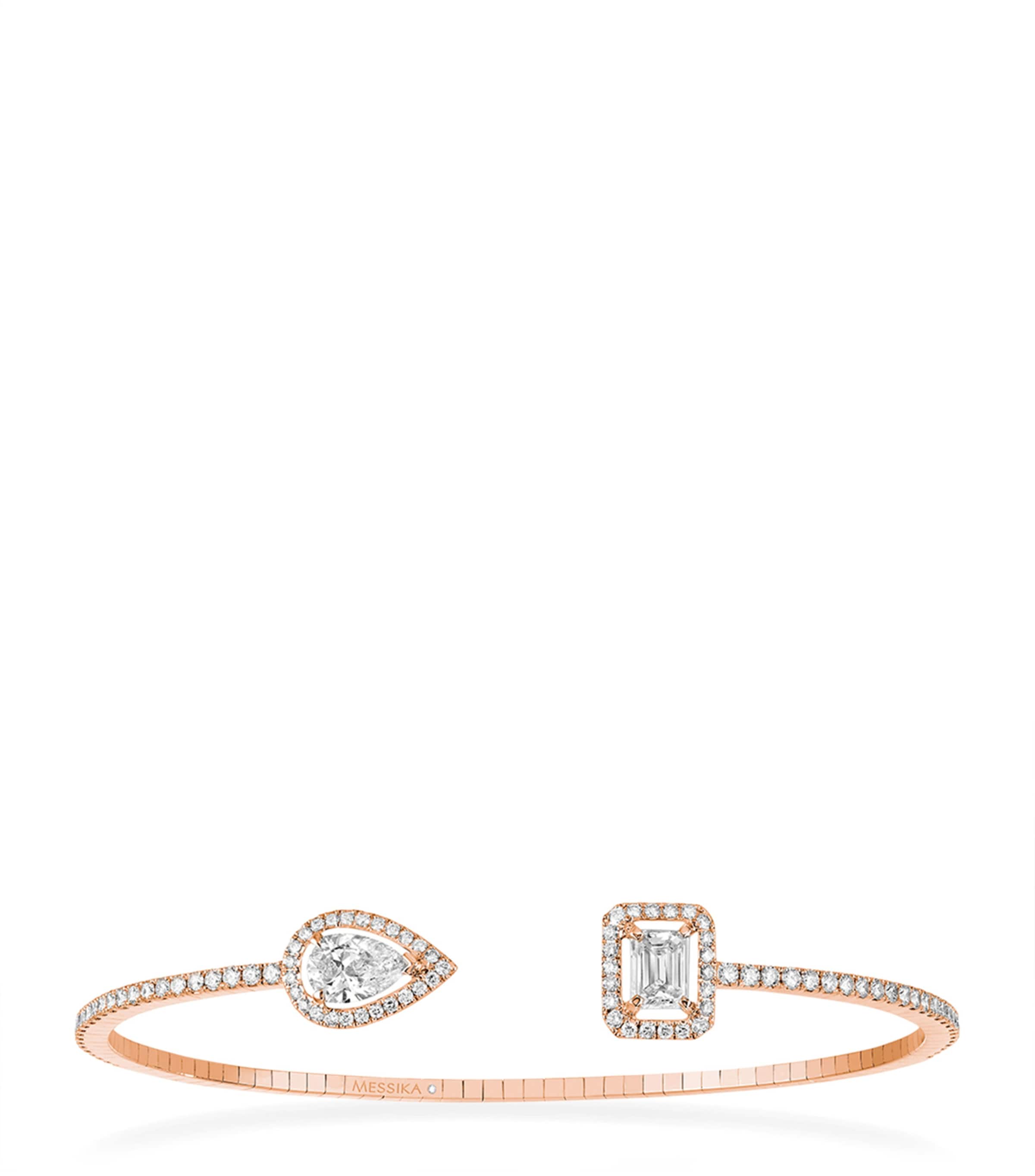 Rose Gold and Diamond My Twin Bangle