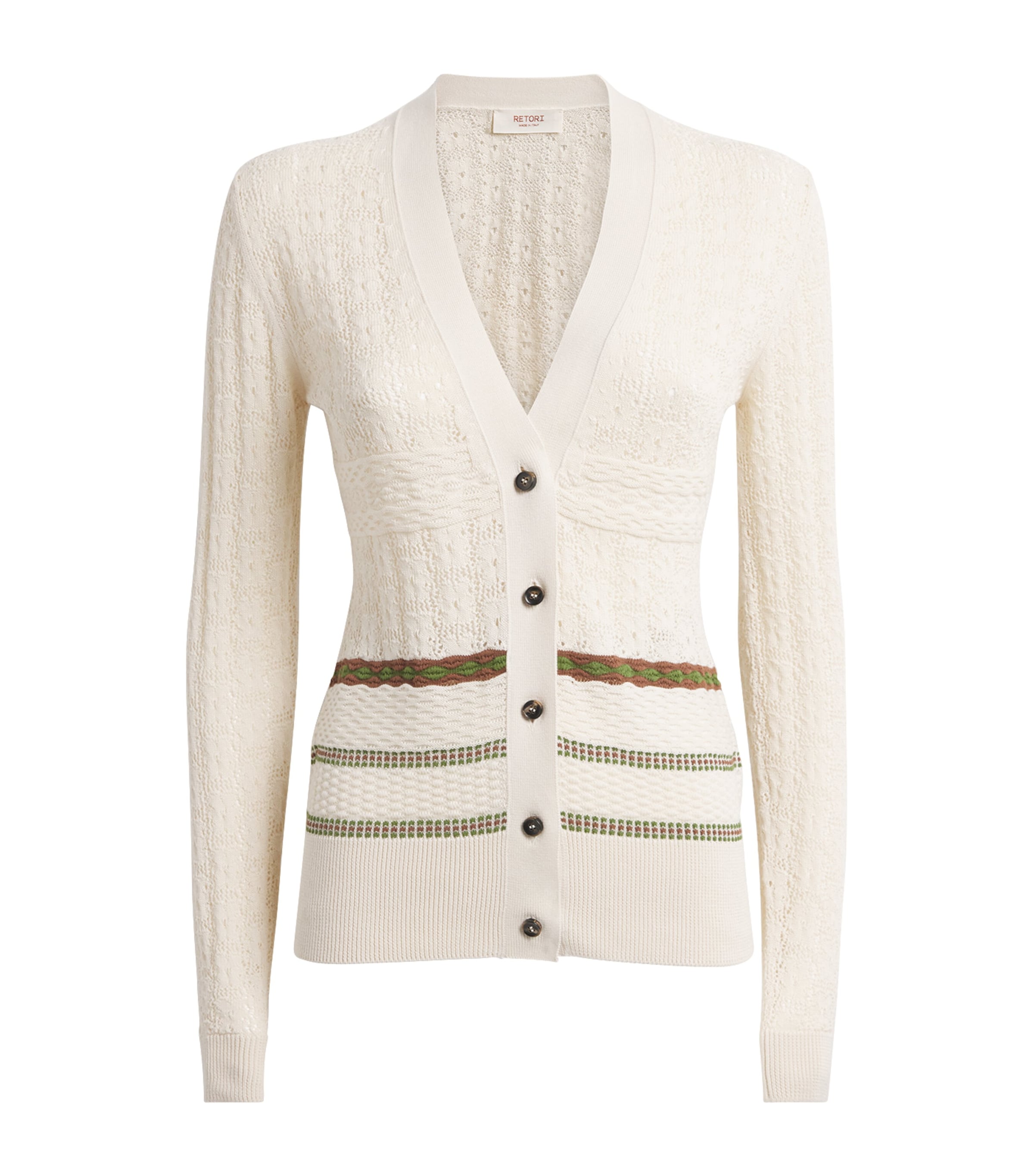 Cotton Stripe Cardigan