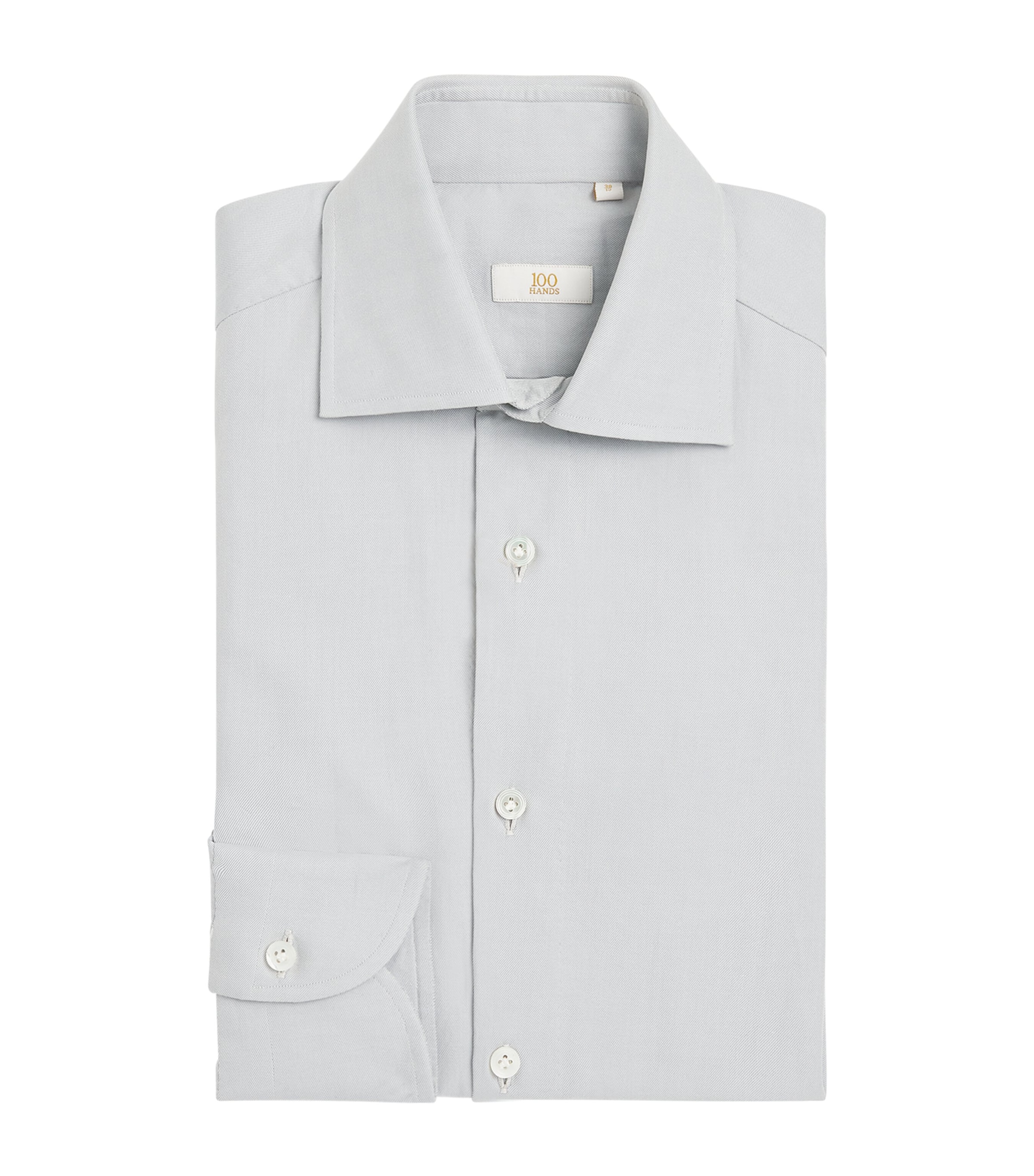 100HANDS Mens Cotton Poplin Shirt Blue