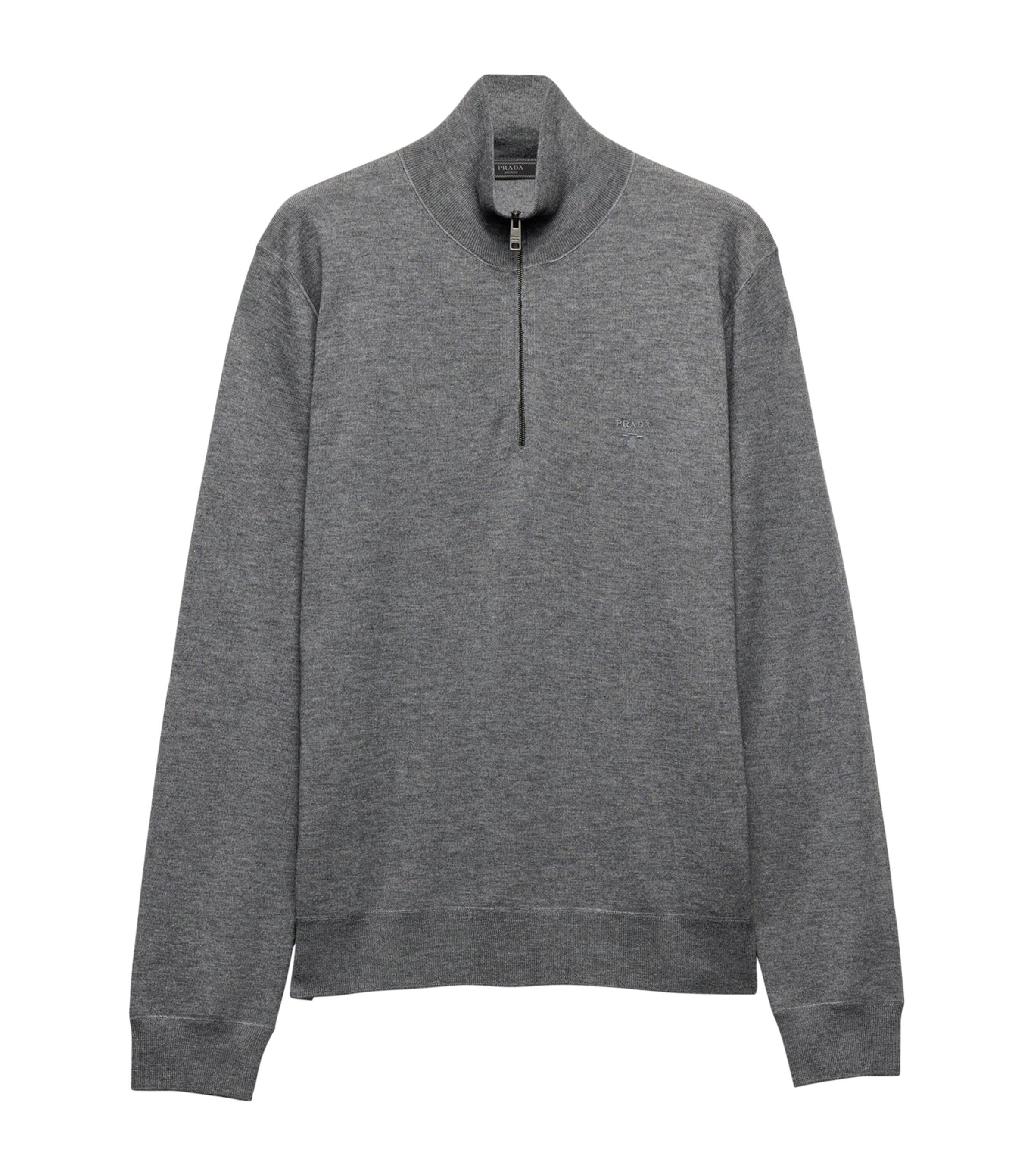 Cashmere-Silk Quarter-Zip Sweater