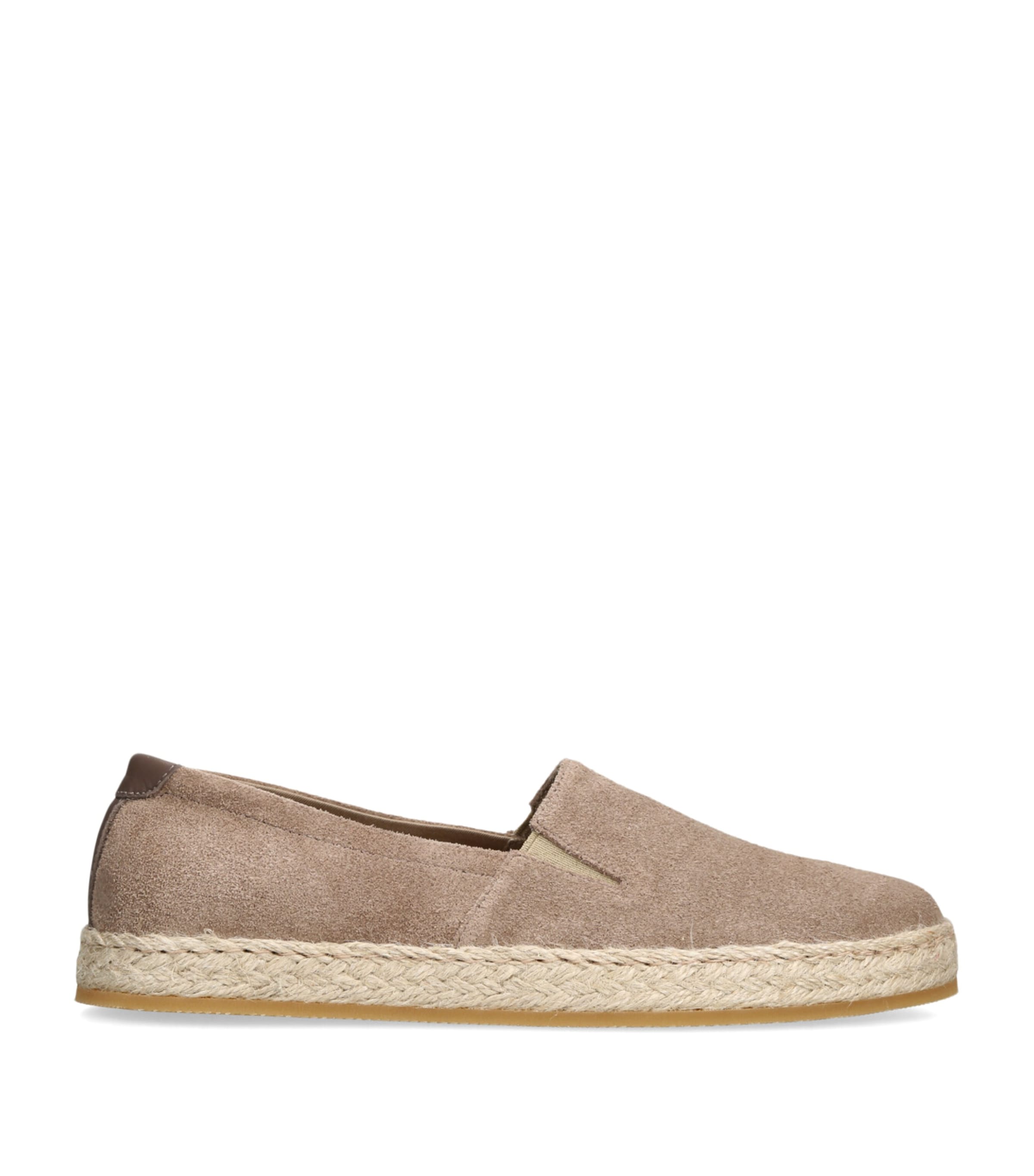Brunello Cucinelli Kids Suede Espadrilles Beige
