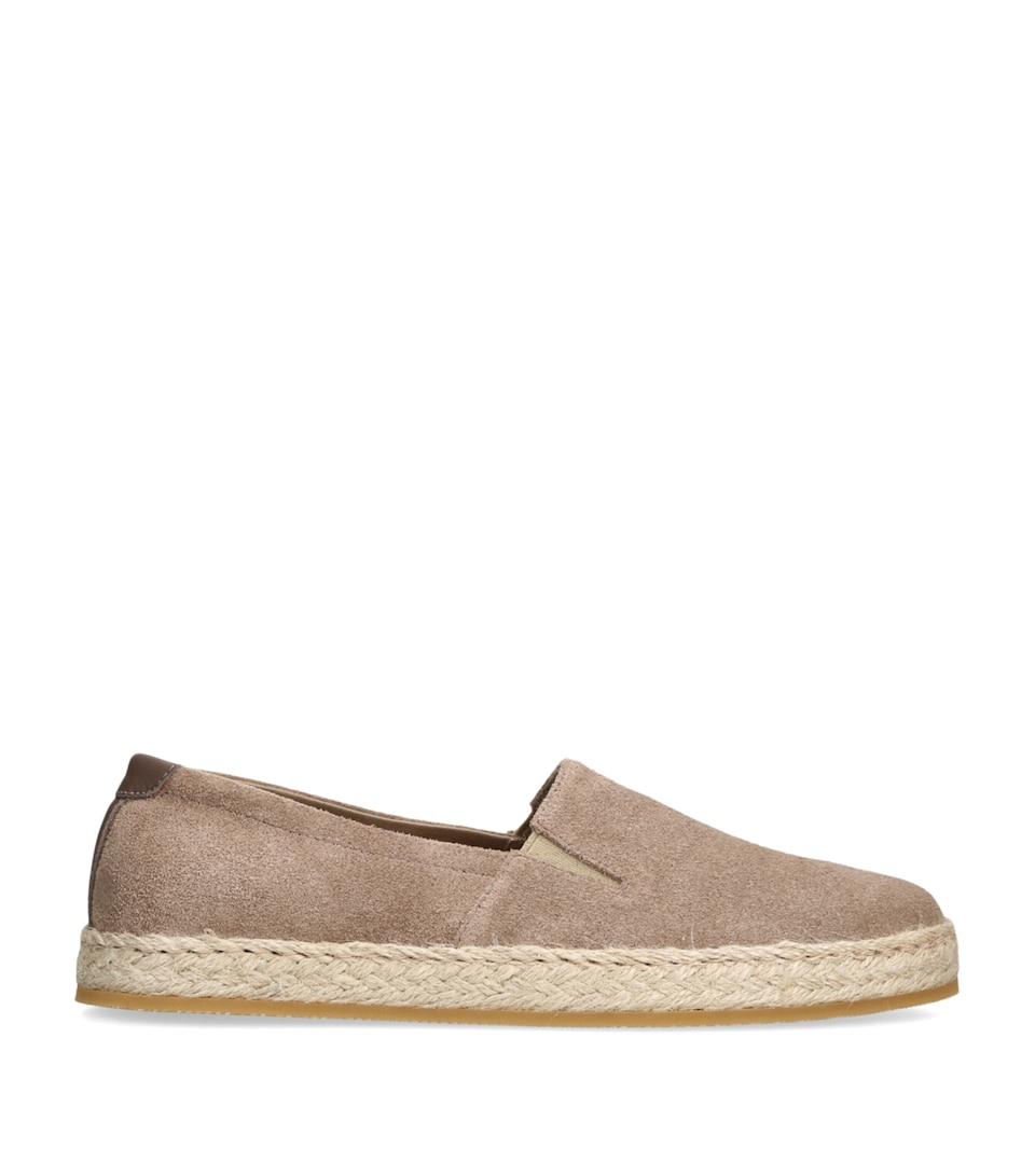 Brunello Cucinelli Kids Suede Espadrilles Beige