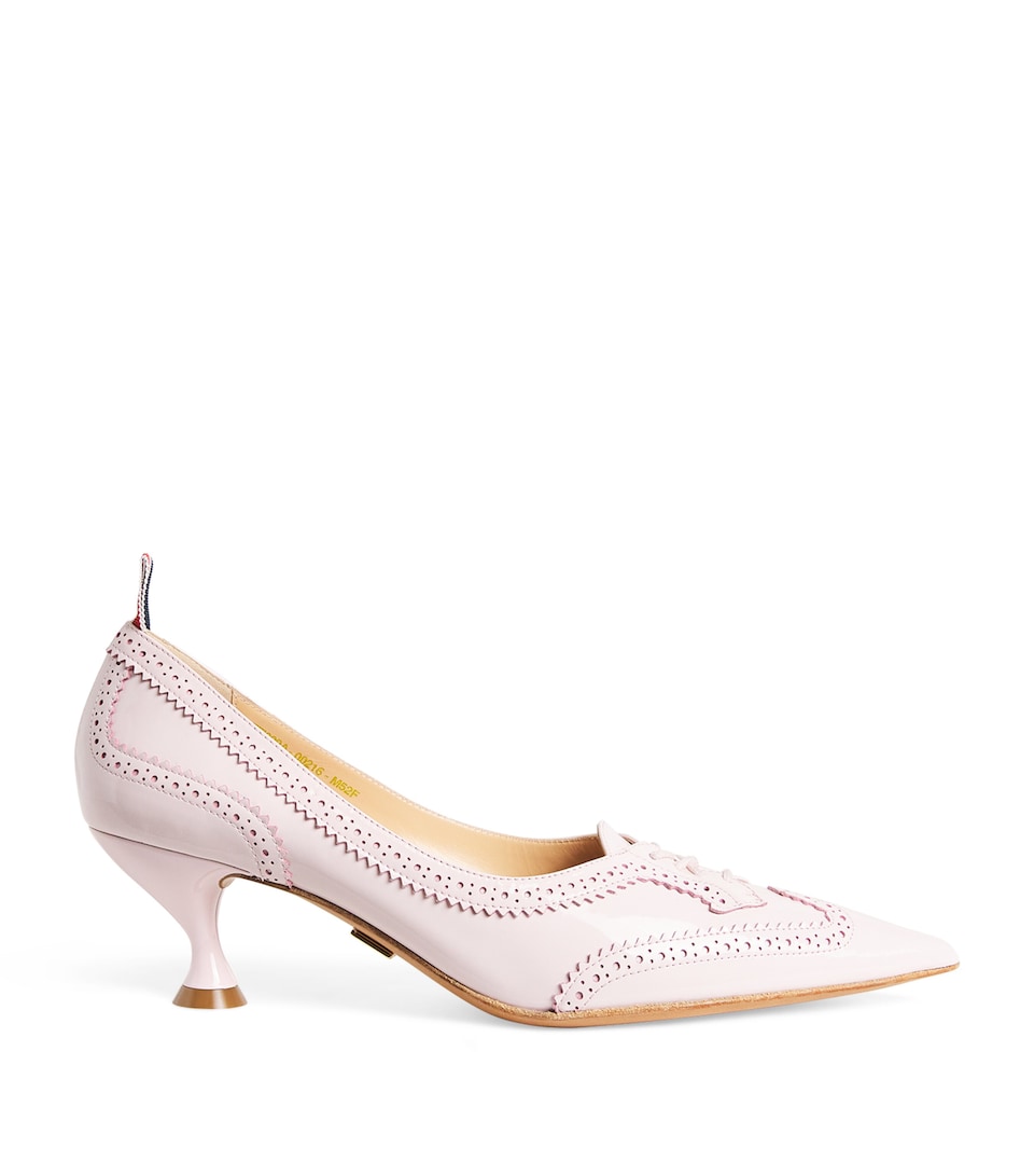 Patent Leather Wingtip Pumps 50