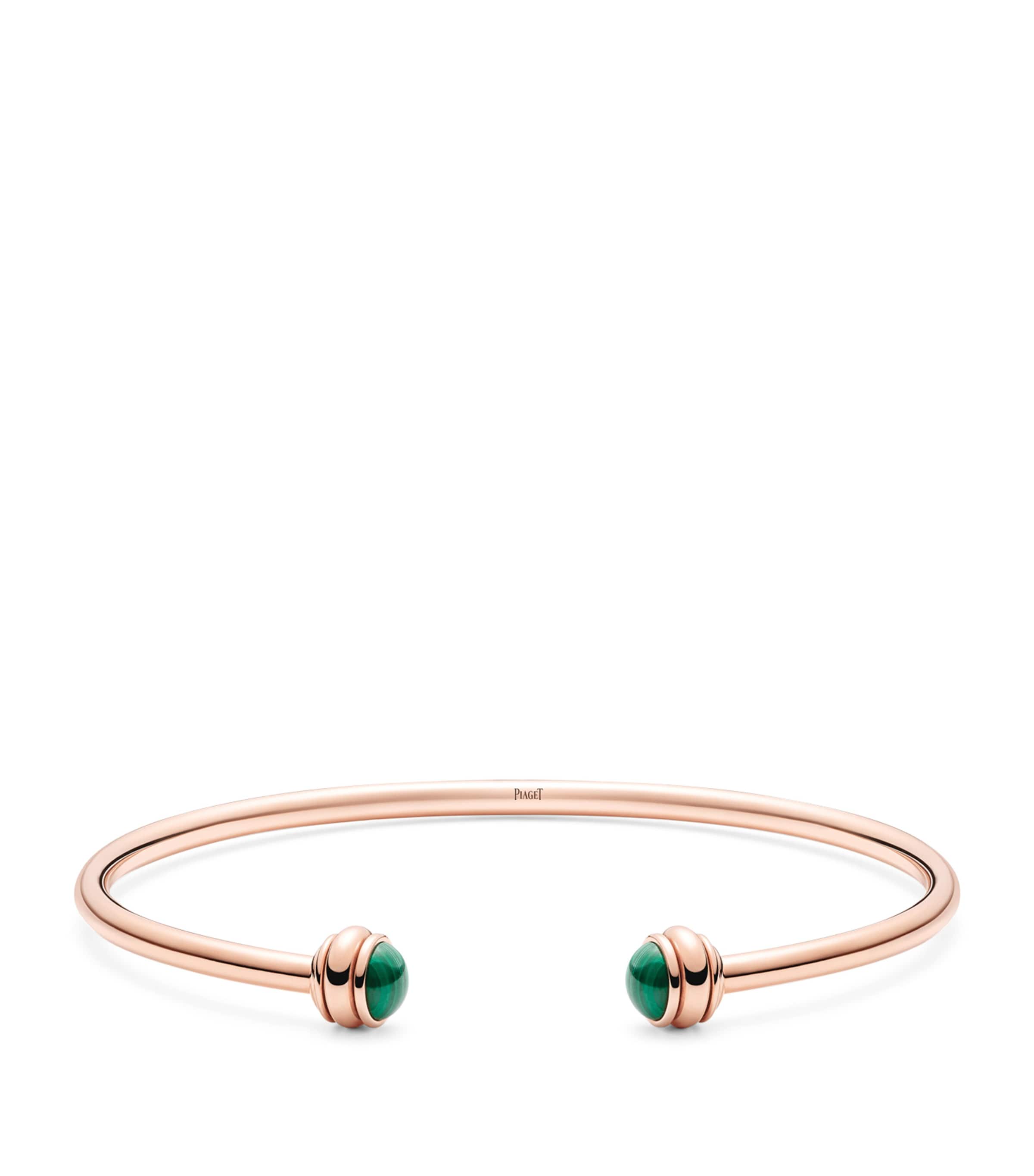 Rose Gold and Malachite Possession Bangle