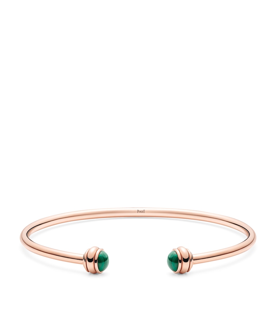 Rose Gold and Malachite Possession Bangle