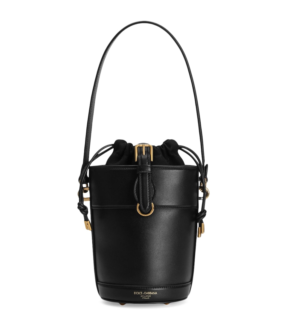 Leather Capri Bucket Bag