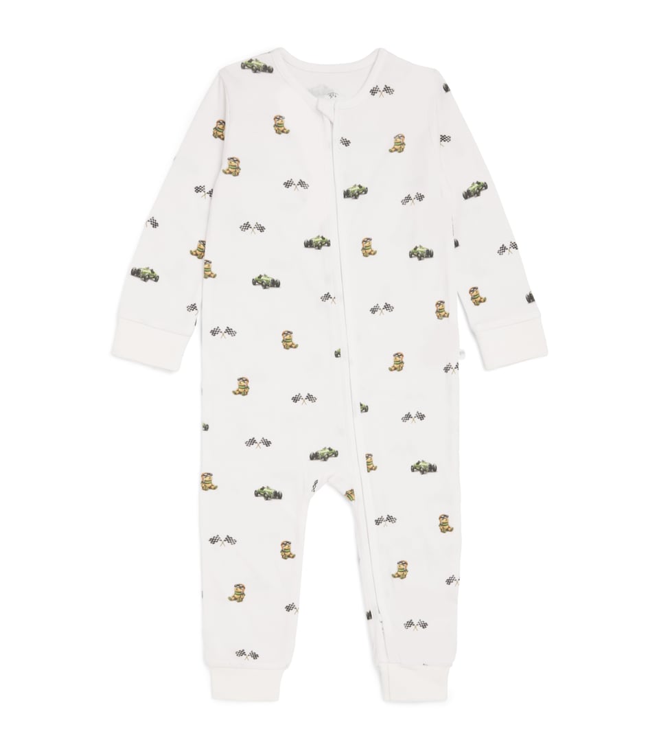 Rosa & Blue Harrods Bear Playsuit (12-18 Months) White