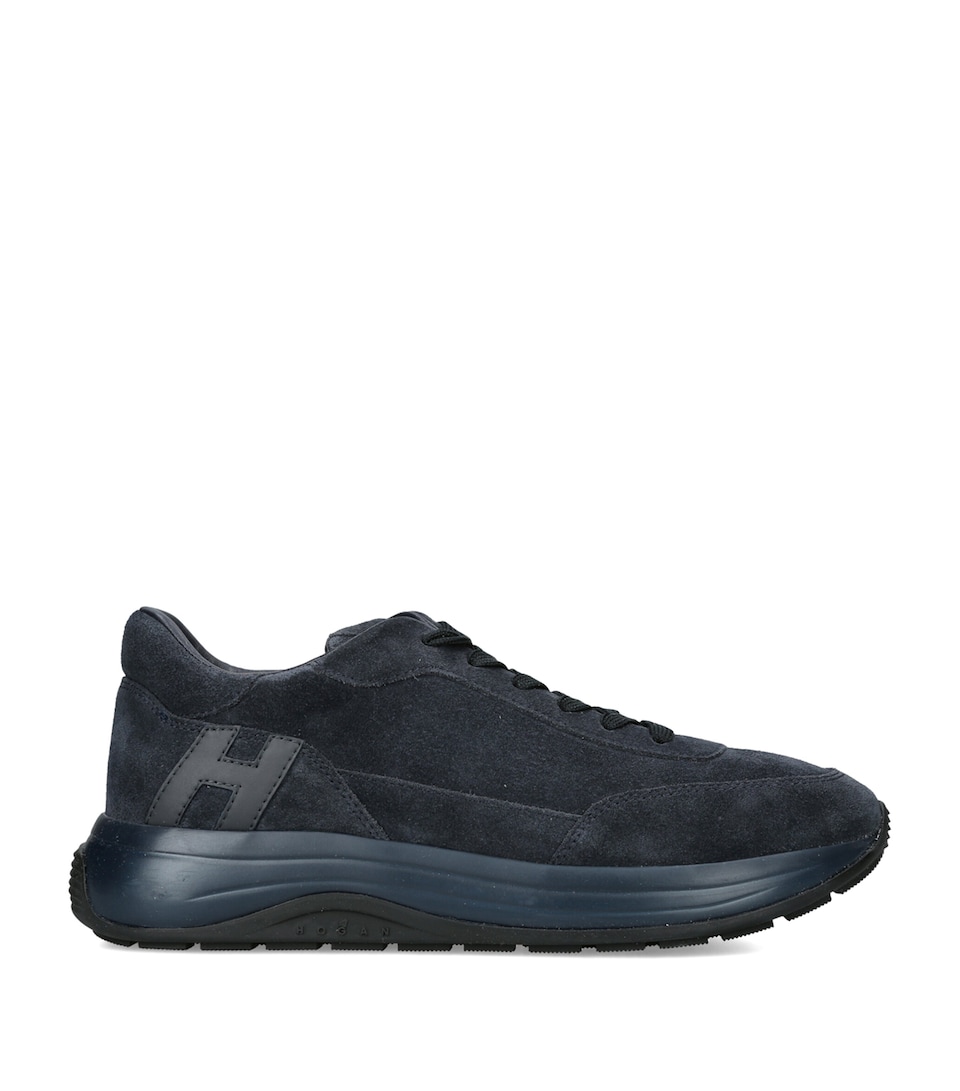 Hogan Suede H719 Allacciato Sneakers Navy
