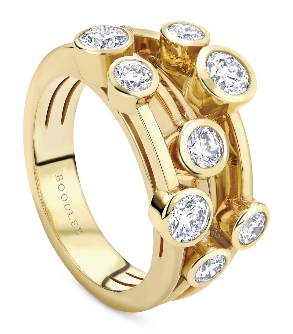 Yellow Gold and Diamond Classic Raindance Ring
