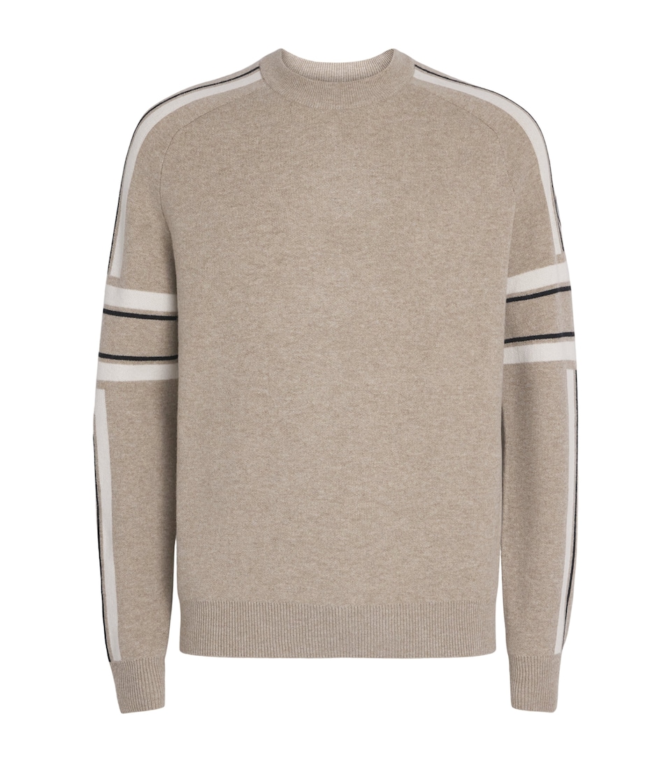 Wool-Cashmere Stripe Sweater