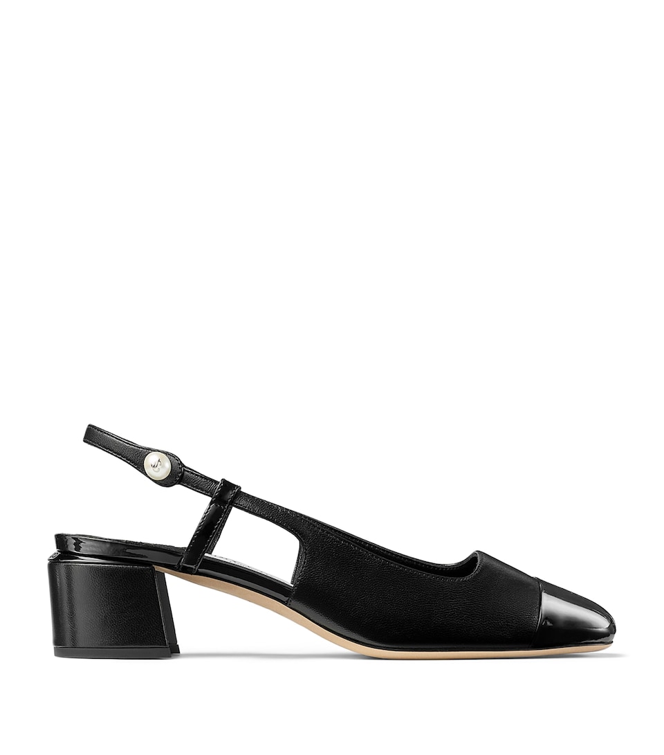 Elisa 45 Leather Slingback Pumps