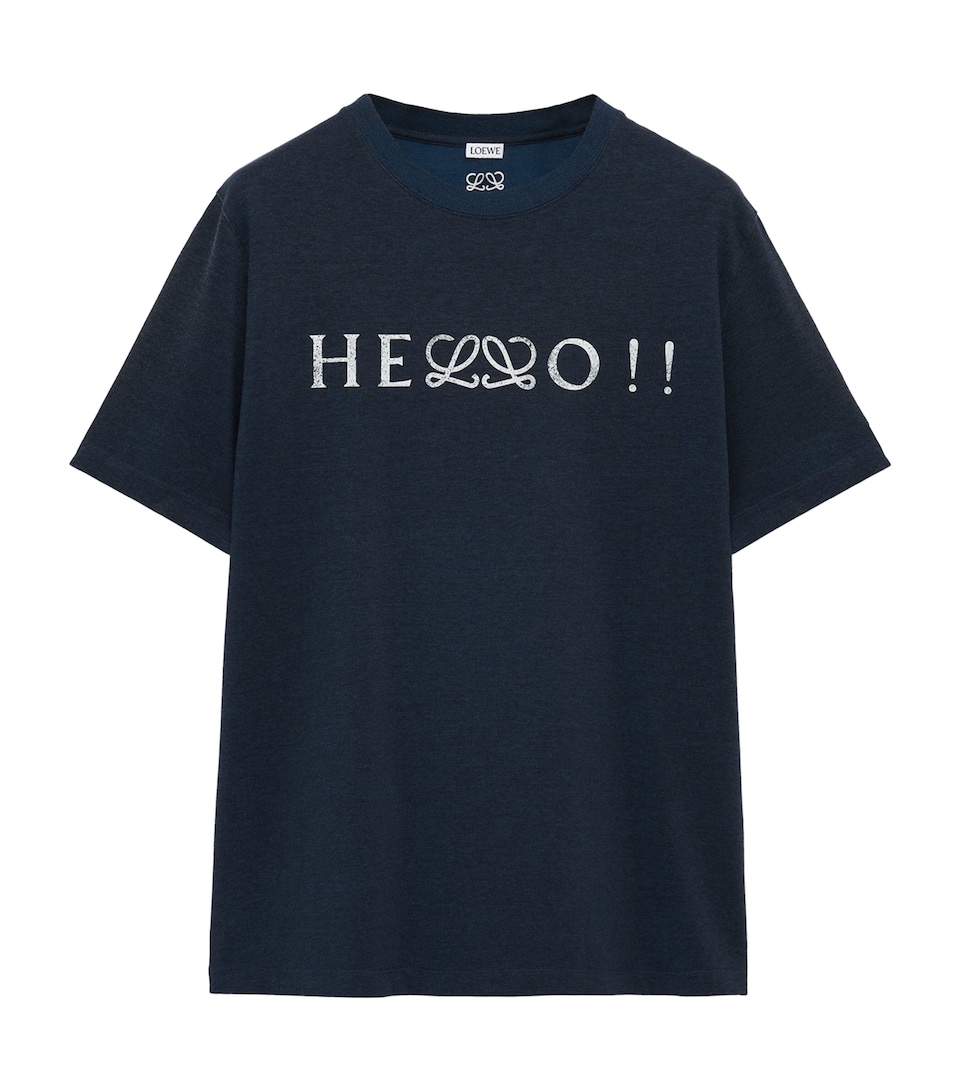 Cotton-Blend Anagram T-Shirt