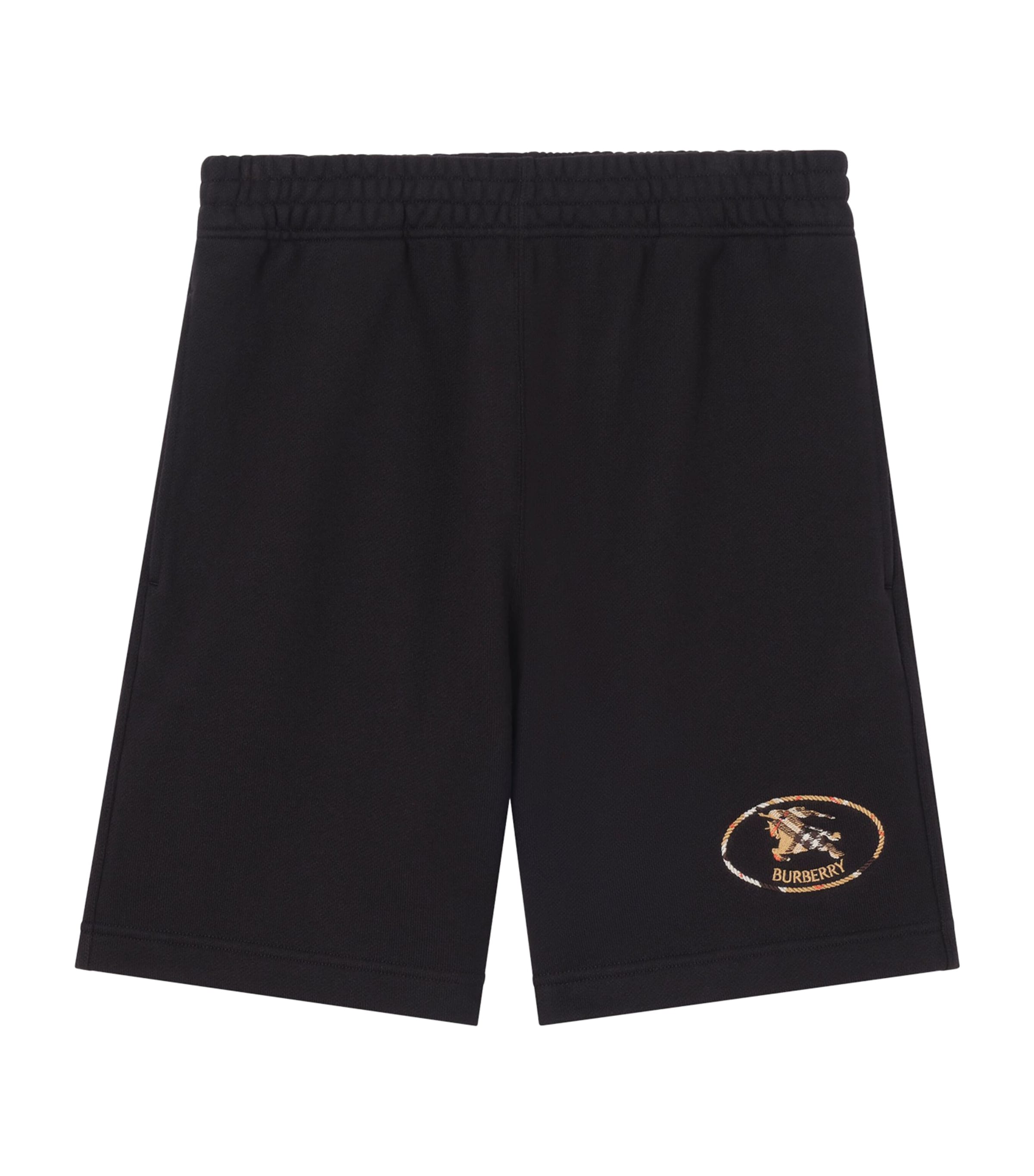 Cotton Check Knight Stamp Shorts