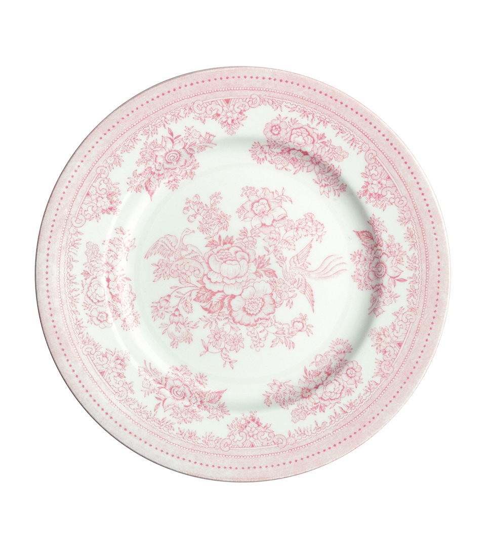 Burleigh Set of 4 Asiatic Pheasants Side Plates (17.5cm) Pink