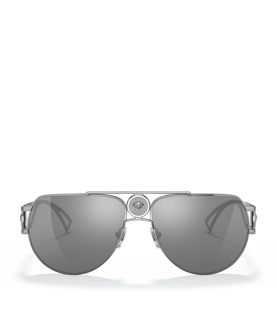Versace Metal Medusa Aviator Sunglasses