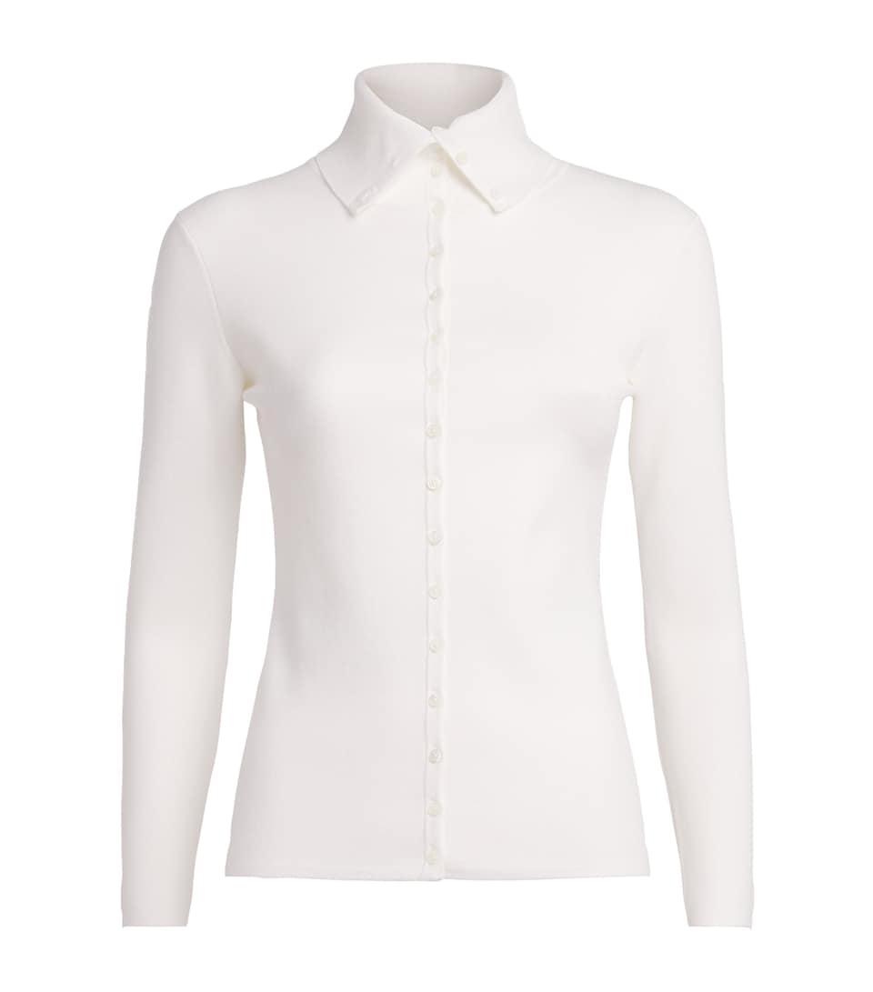 Fitted Polo Cardigan