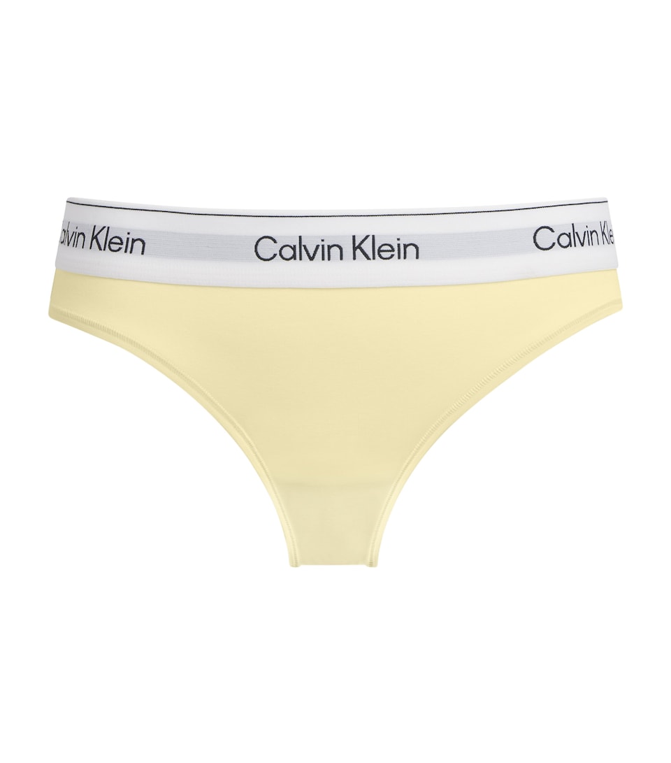 Calvin Klein Womens Cotton-Modal Icon Brazilian Briefs Zrk/pear Sorbet
