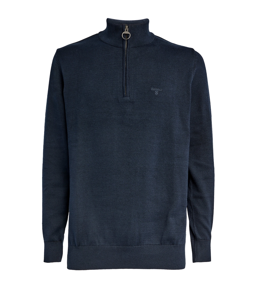 Cotton Half-Zip Sweater