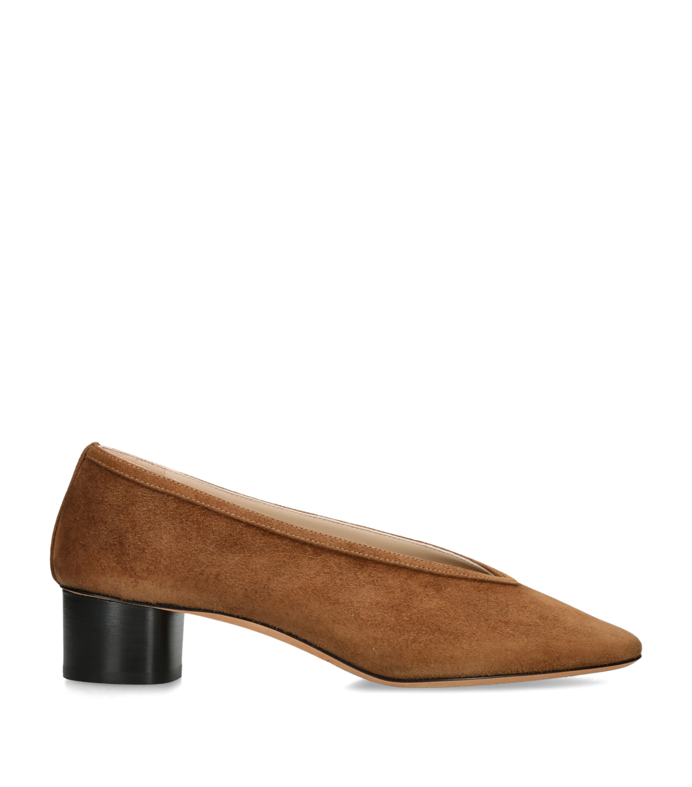 Le Monde Beryl Leather Luna Pumps 30 Mid Brown