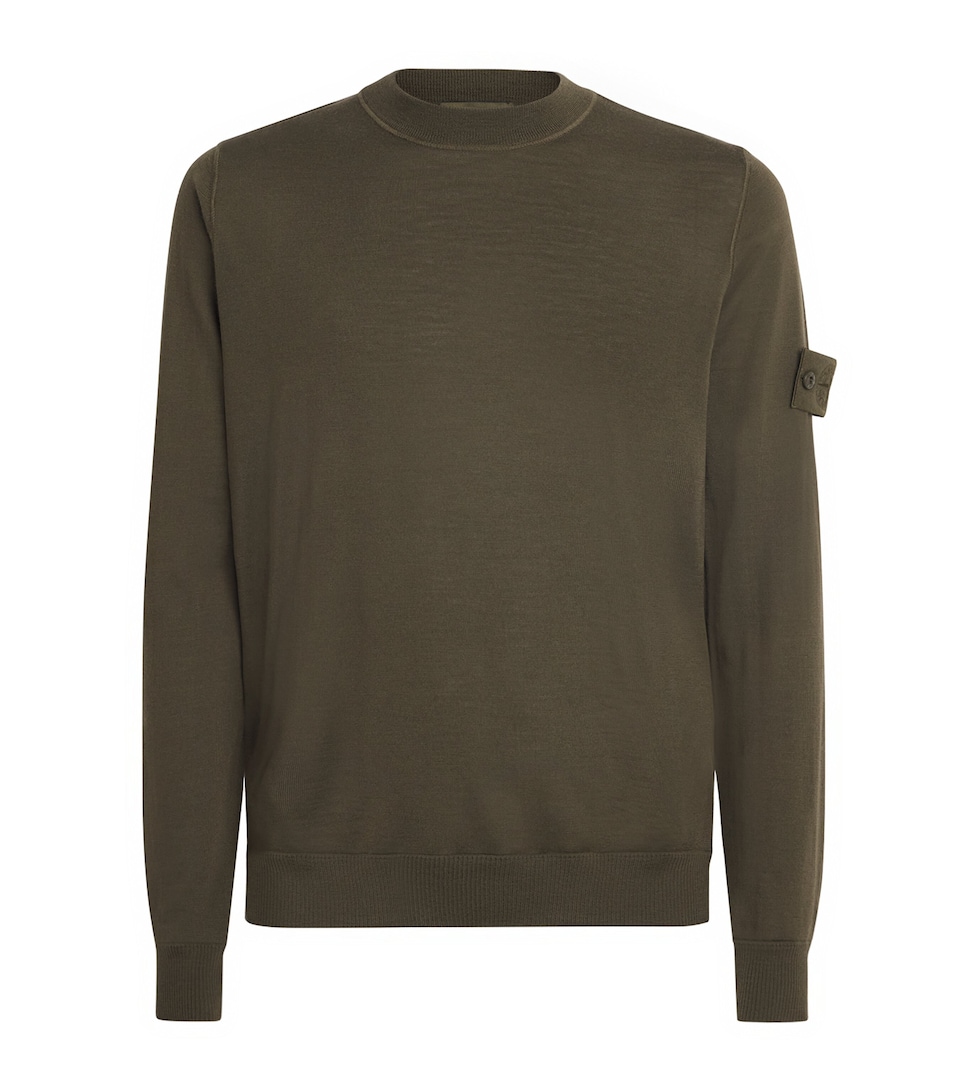 Stone Island Mens Virgin Wool Ghost Sweater