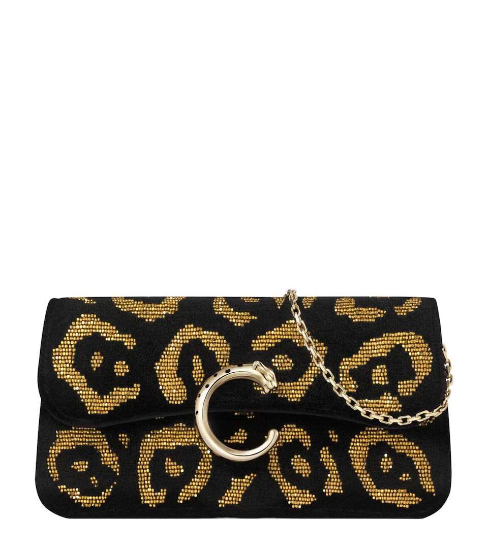 Mini Beaded Panthère de Cartier Shoulder Bag