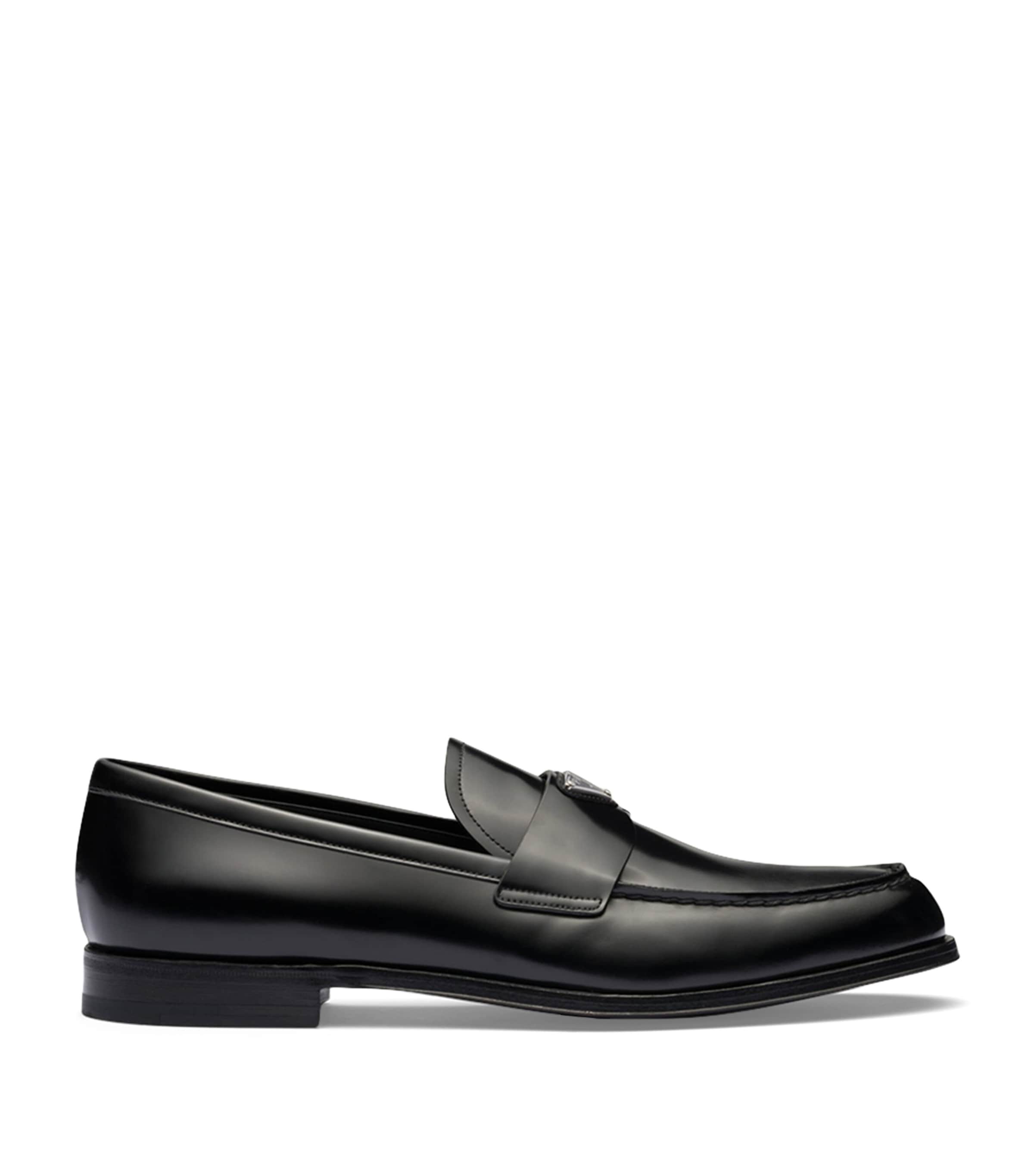 Brushed Leather Loafers