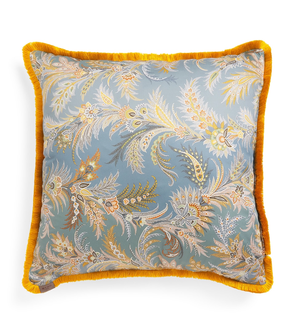 Etro Caladium Cushion (60cm x 60cm) Print Pale Blue Base
