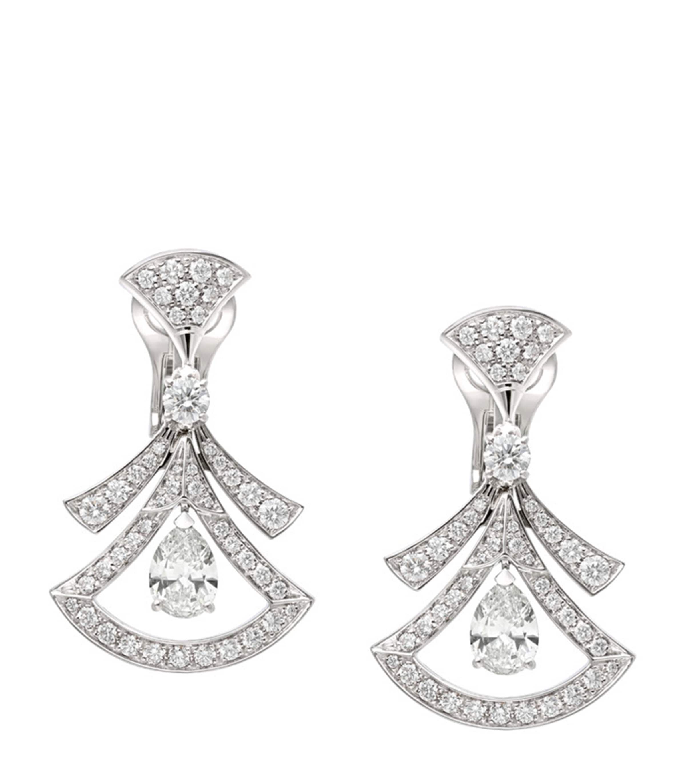 White Gold and Diamond Divas’ Dream Earrings