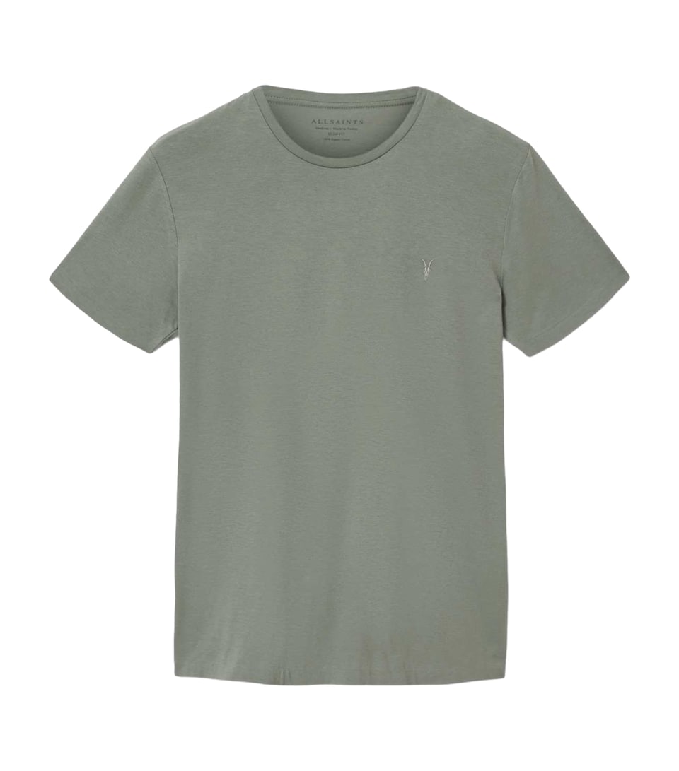 AllSaints Mens Organic Cotton Tonic T-Shirt Spring Green