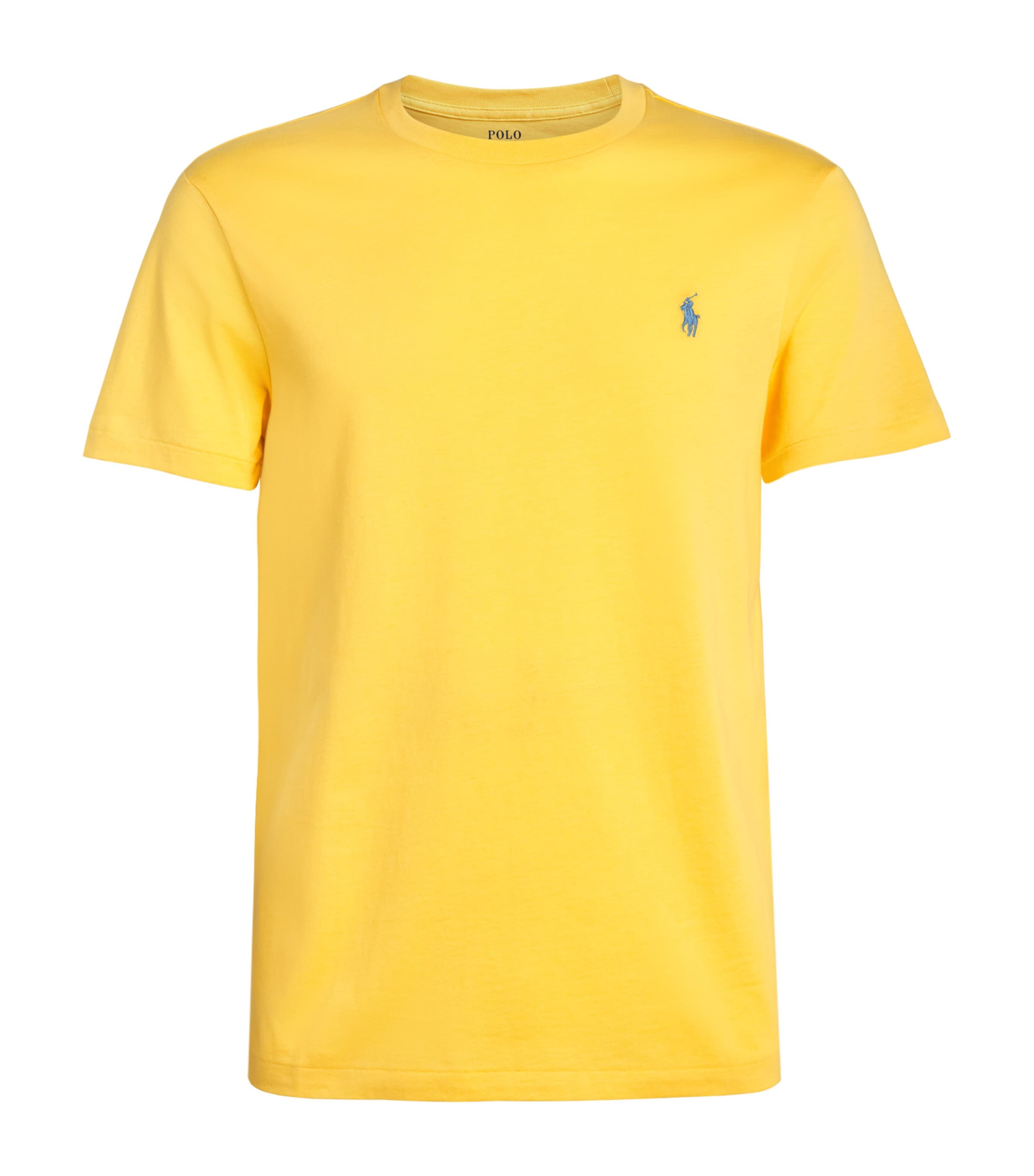 Polo Ralph Lauren Mens Cotton Custom-Fit Polo Pony T-Shirt Sunfish